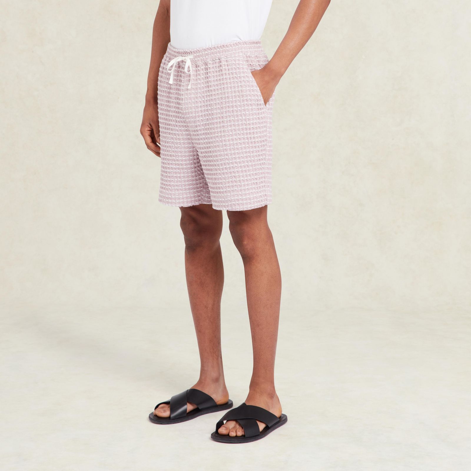 Danni Linen Blend Short - Rose