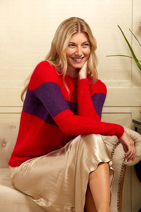 Milly - Red Mohair Jumper - 50% OFF