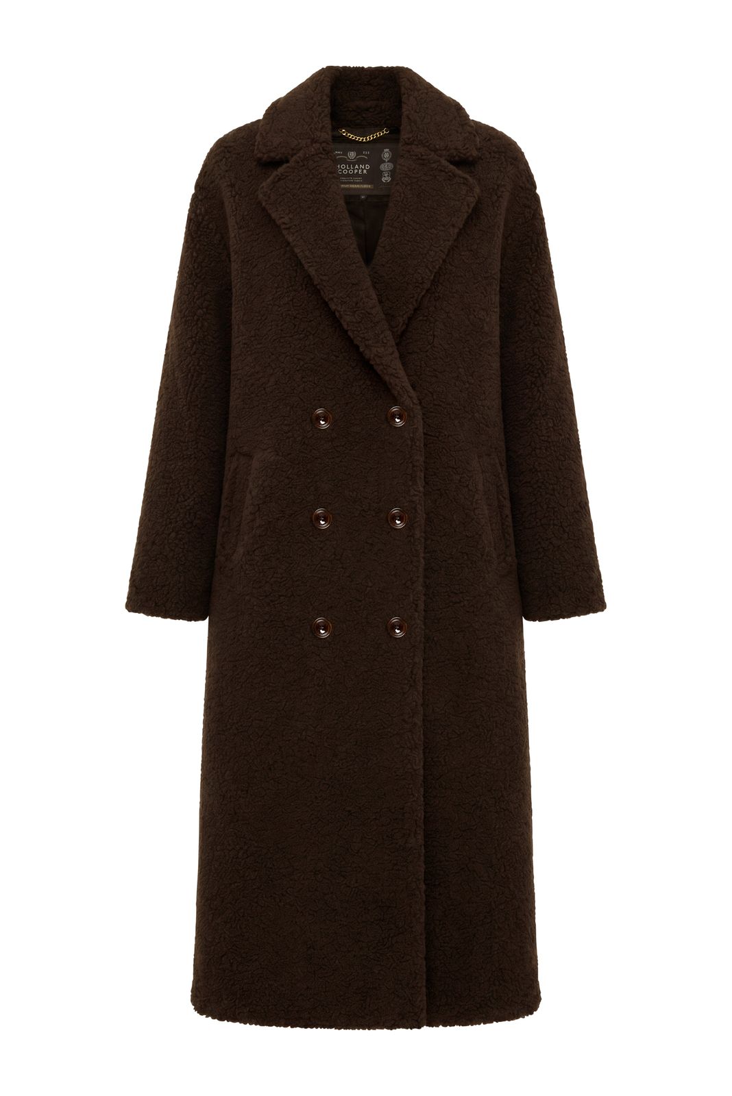 Teddy Longline Overcoat (chocolate)