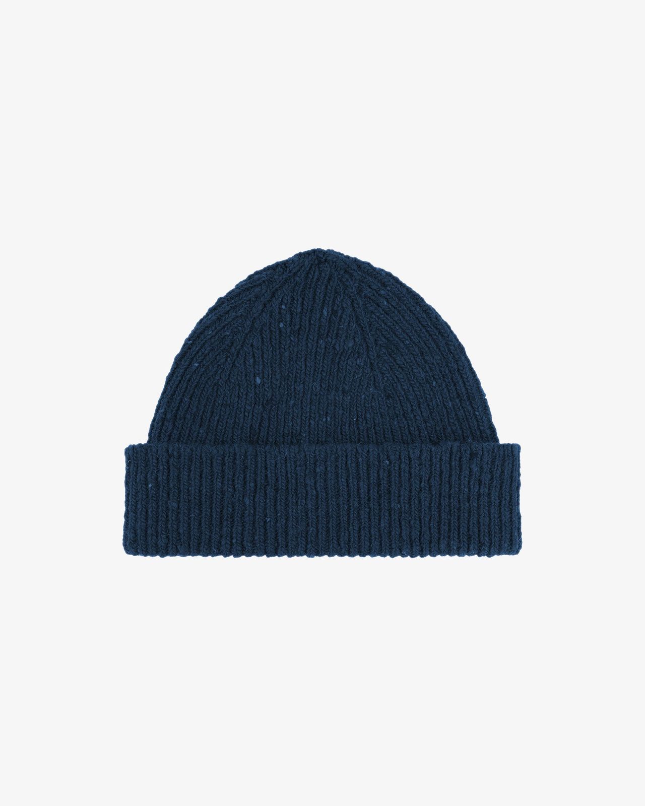 4003 Speckled Donegal wool hat - shadow marine