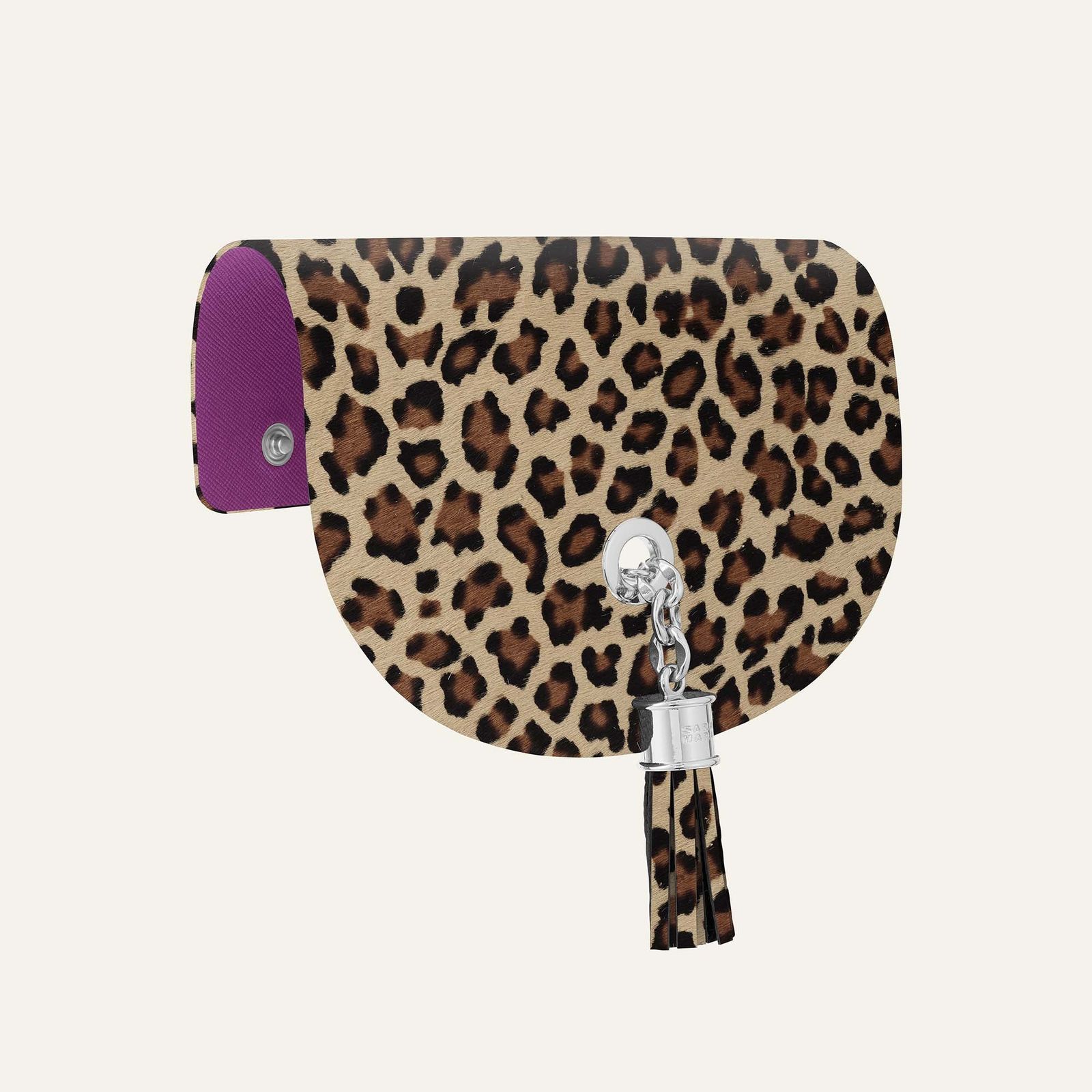 Flap Set Mini | Leopard with Silver hardware