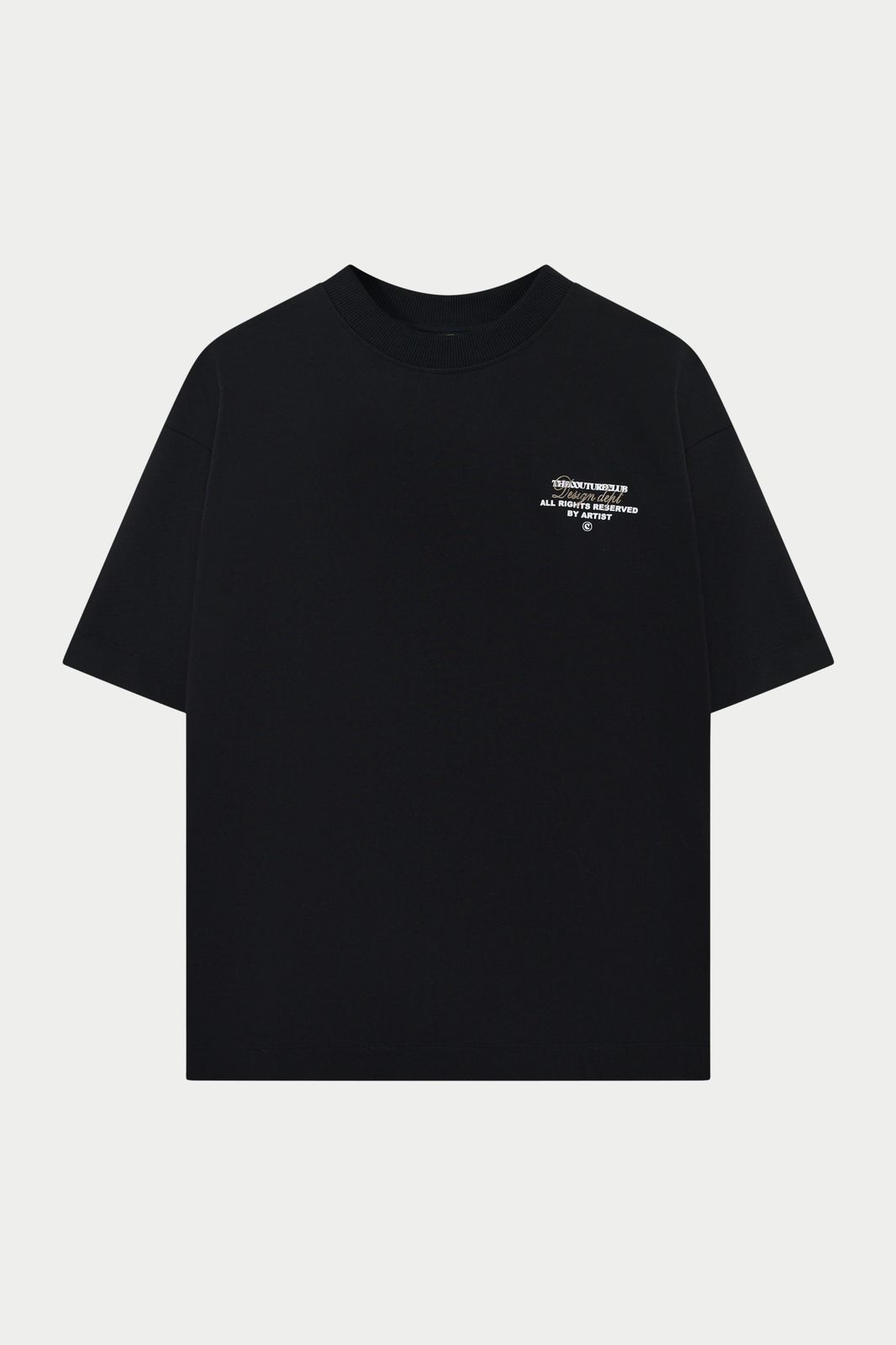DESIGN DEPARTMENT CHEST PRINT T-SHIRT - BLACK