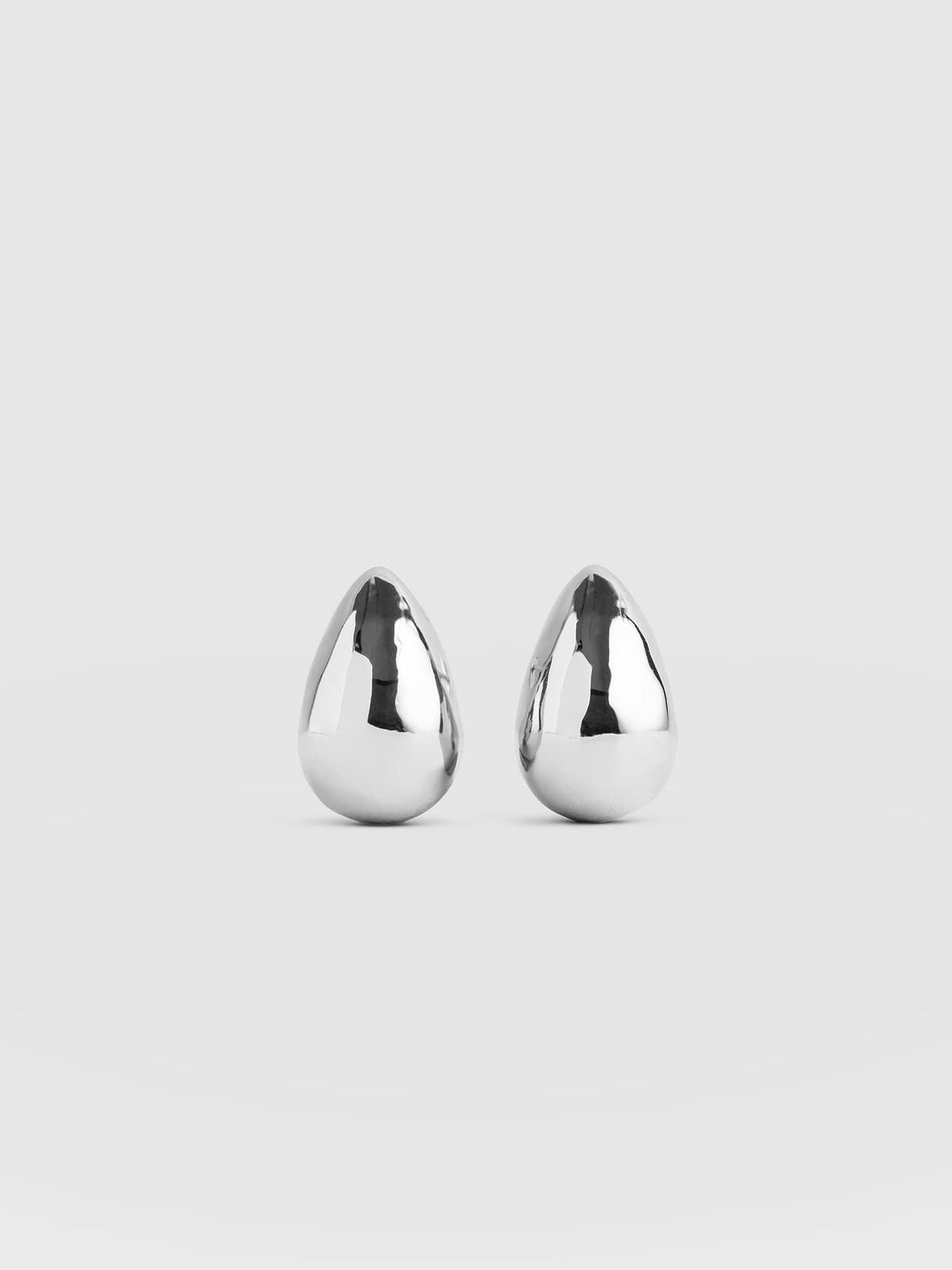 Teardrop Small Earrings - Silver