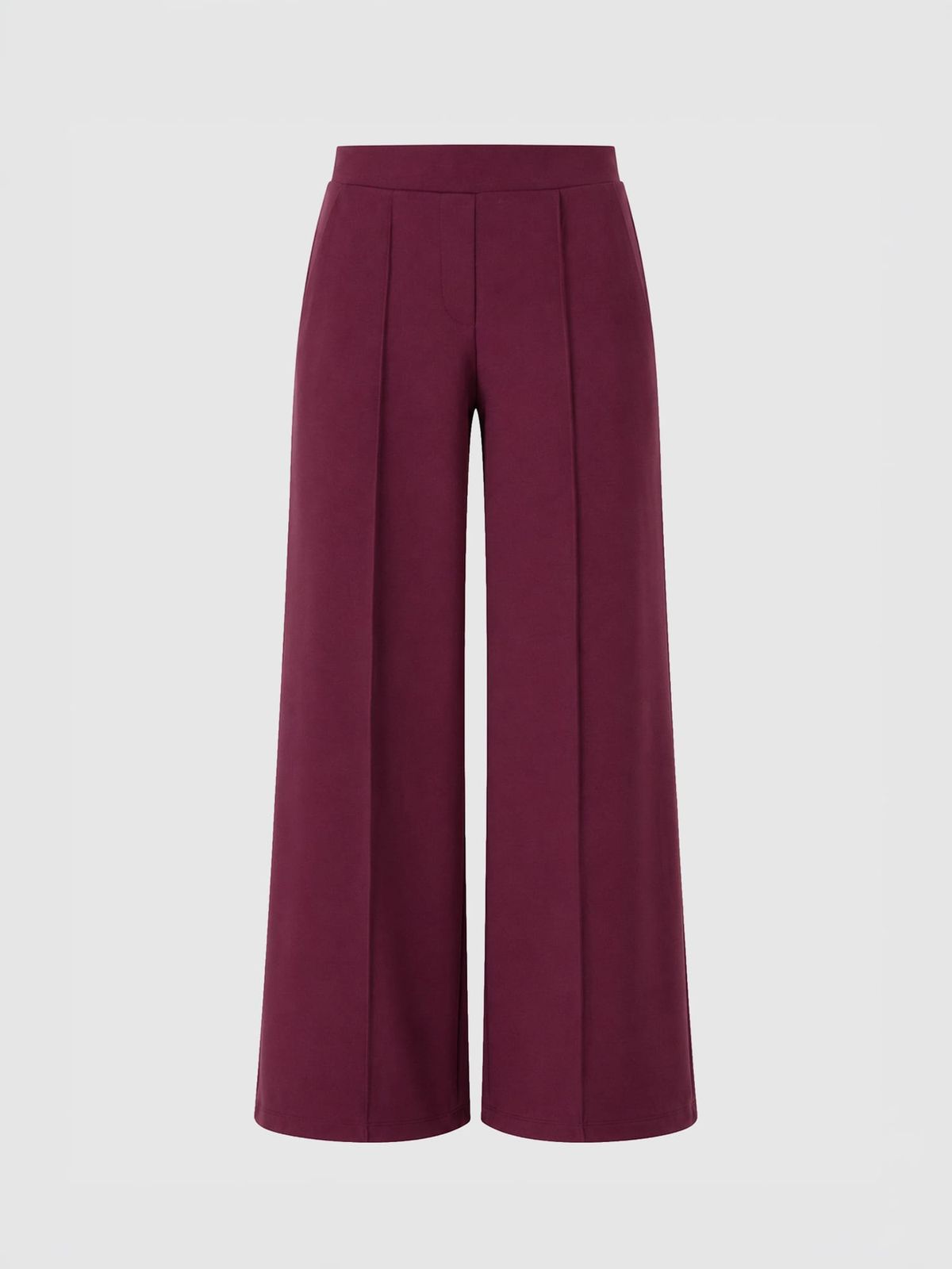 Keller Wide Leg Pant - Plum