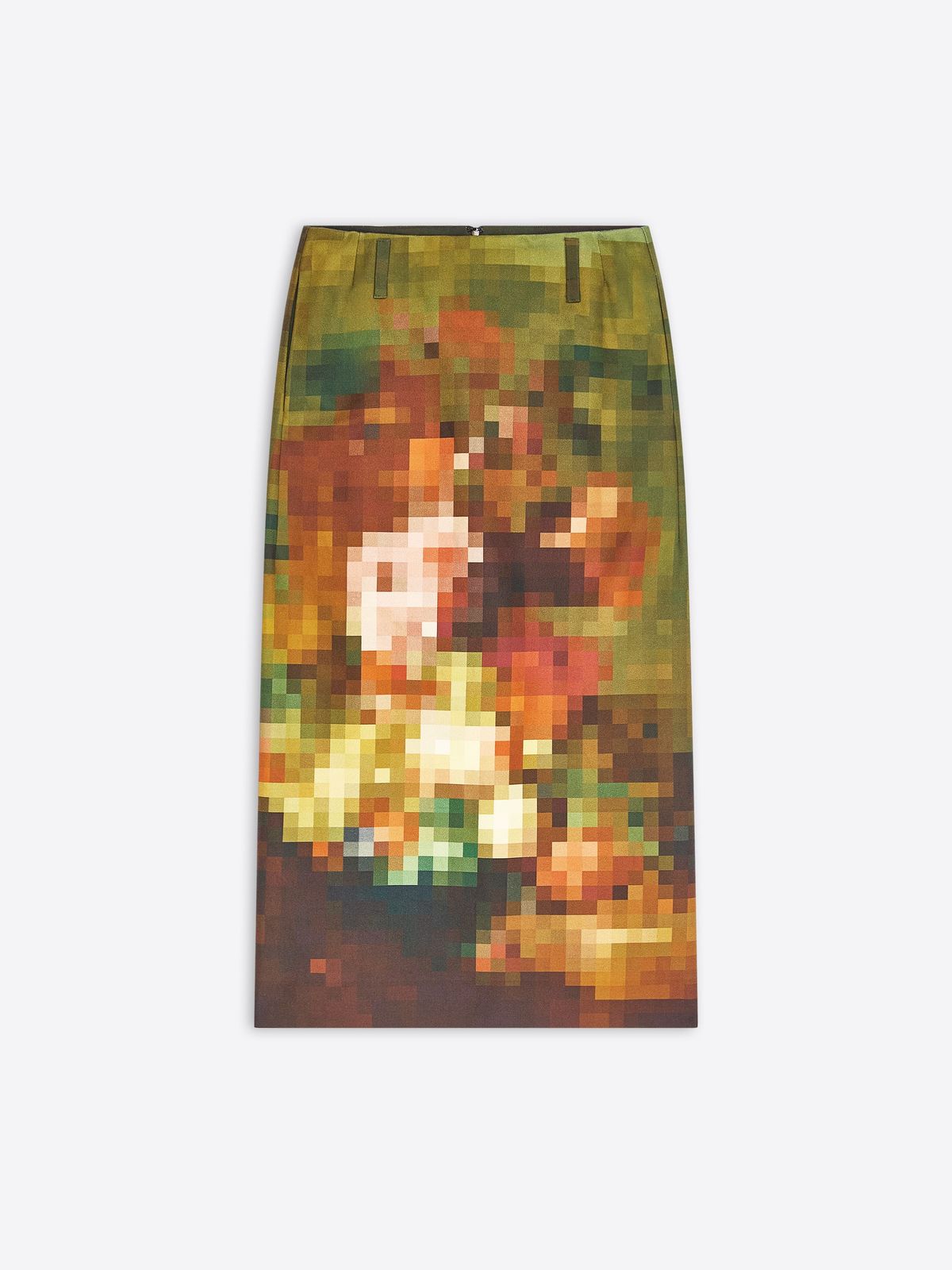 Long printed skirt