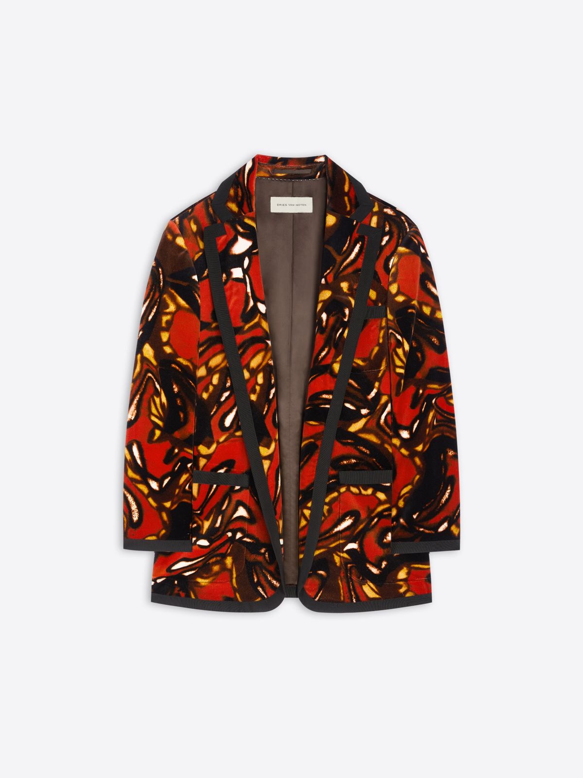 Oversized velvet blazer