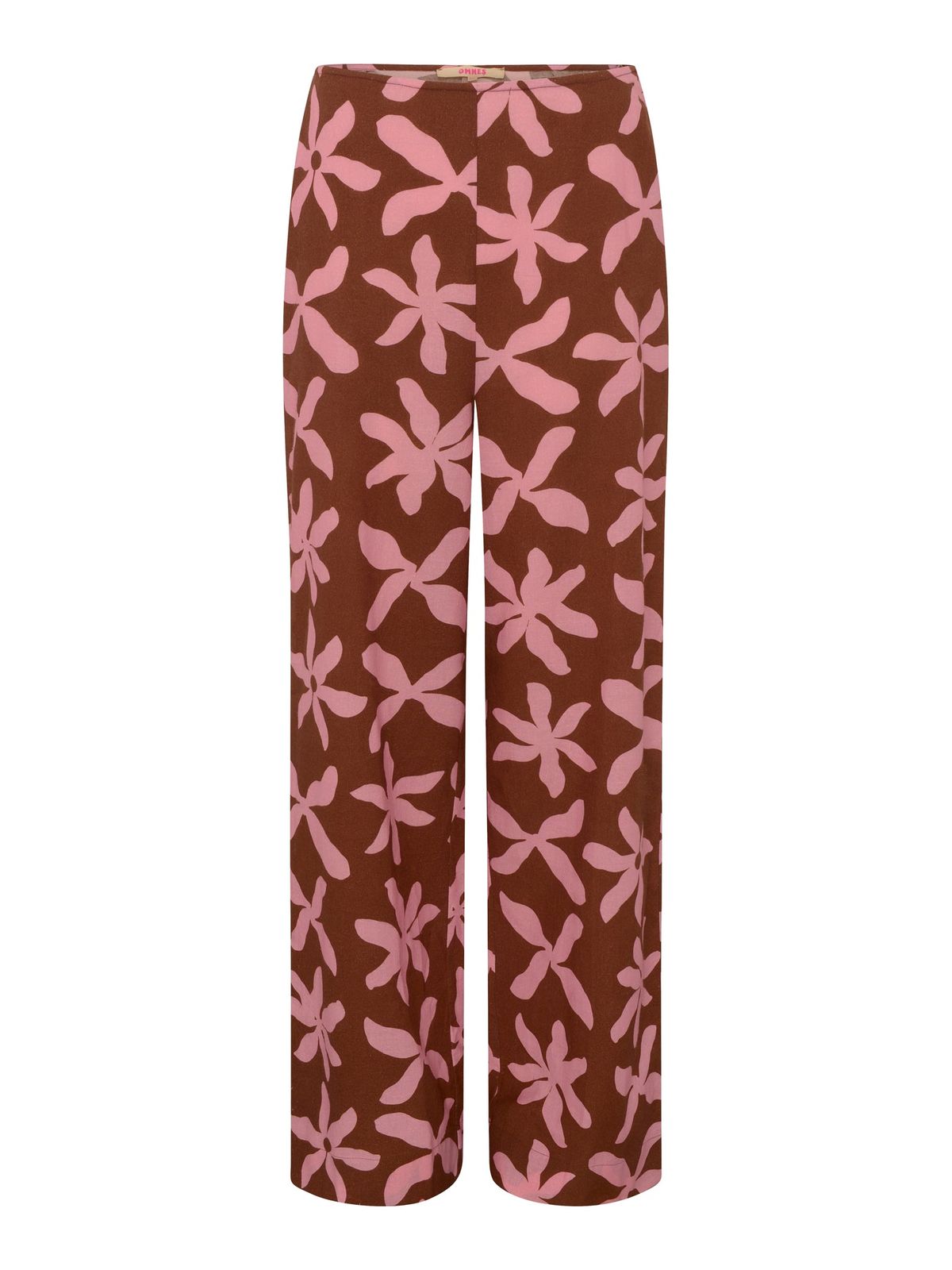 Tommy Trouser In Pink And Chocolate Floral Print