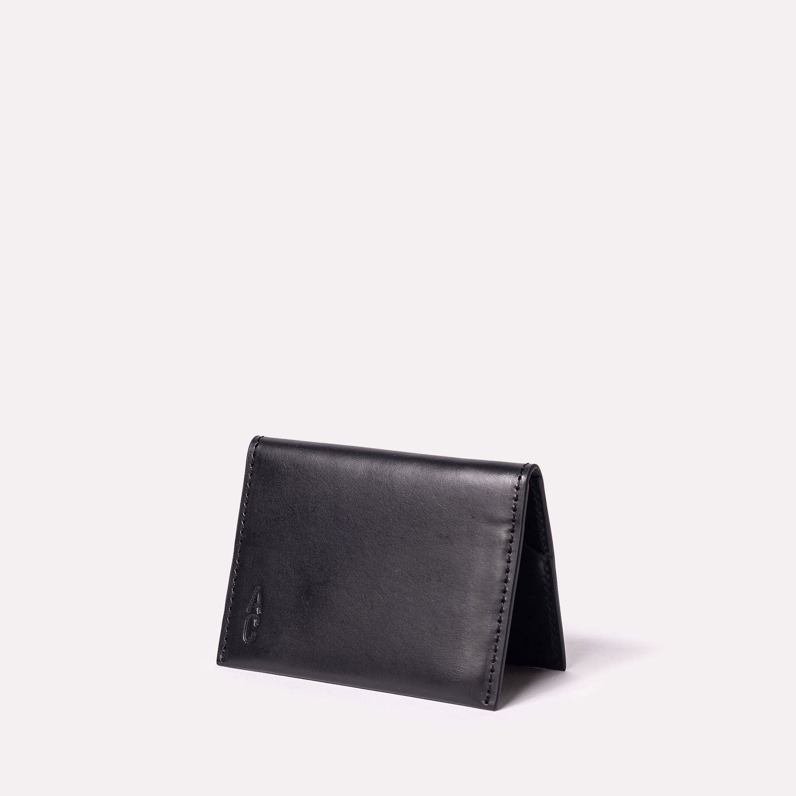 Petra Leather Bifold Cardholder in Black
