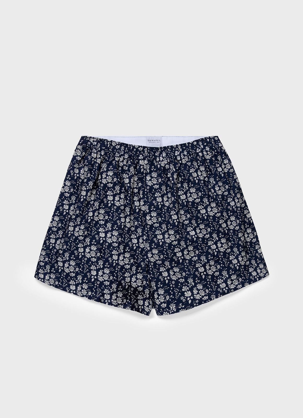 Men's Classic Boxer Short in Liberty Fabric Navy Meadow
