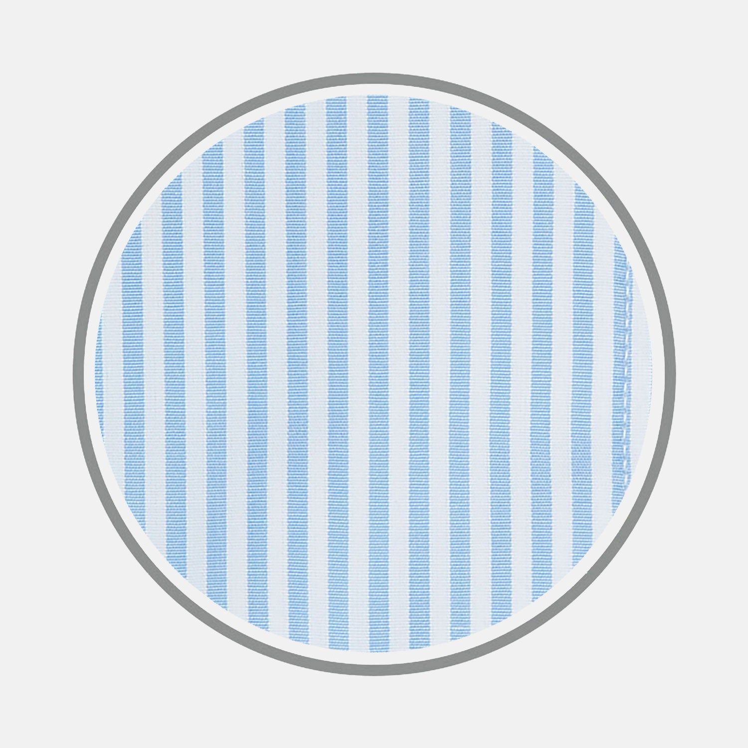 Light Blue Bengal Stripe Cotton Fabric