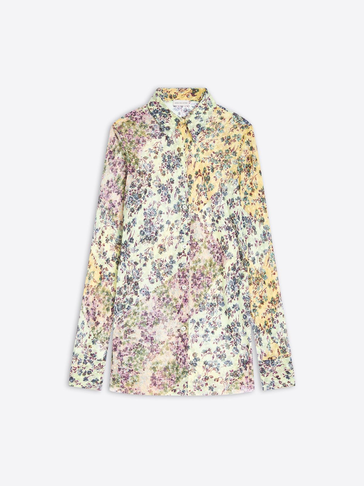 Fitted jacquard shirt