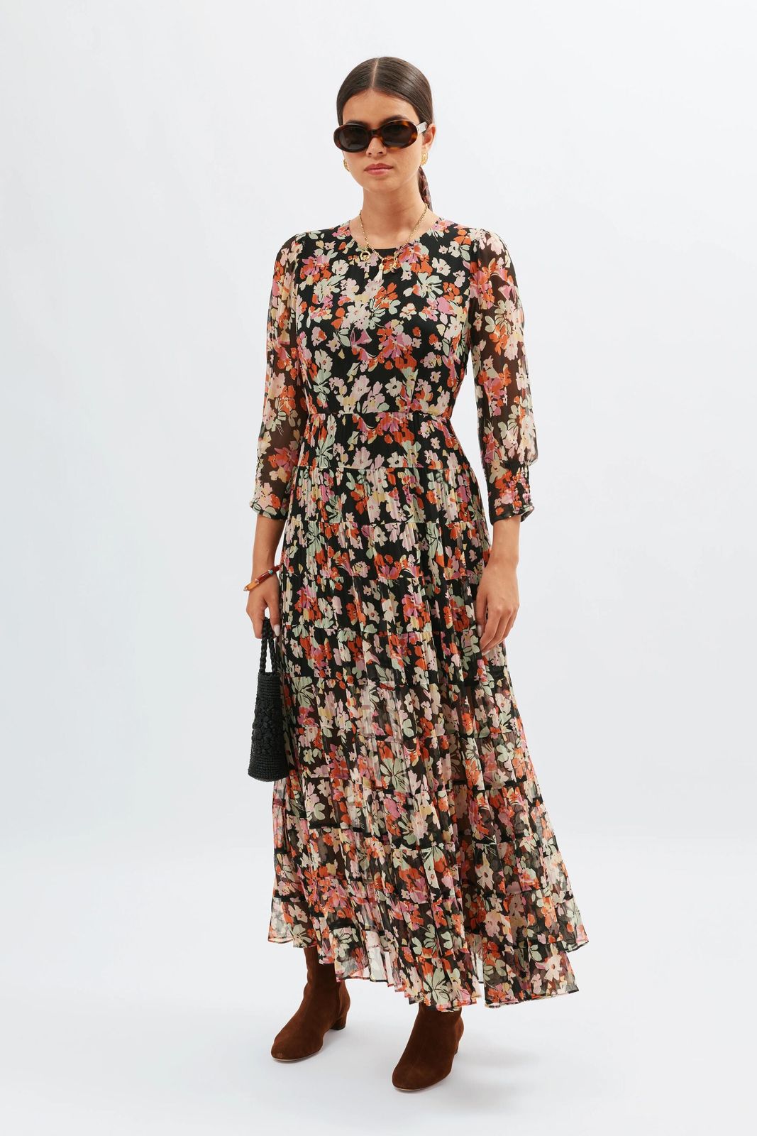 Kristen  -  Primrose Floral Deep Navy