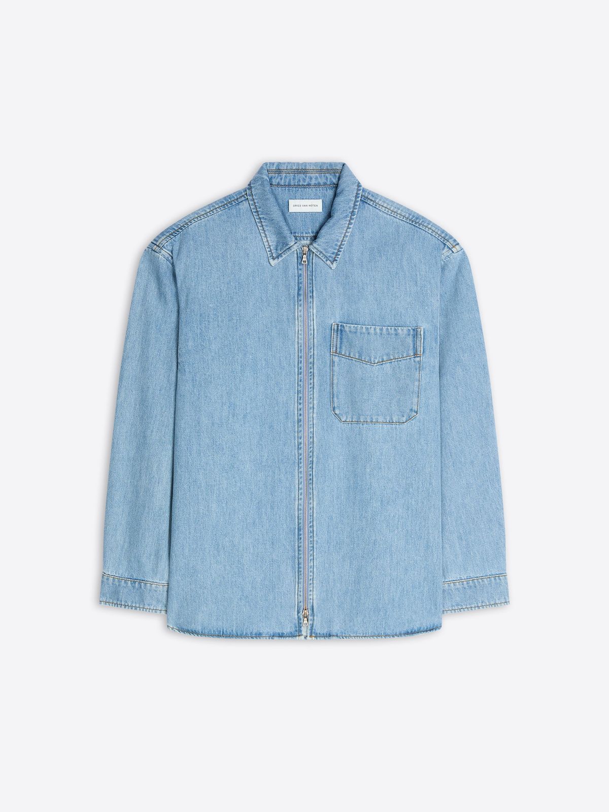 Denim zipped shirt