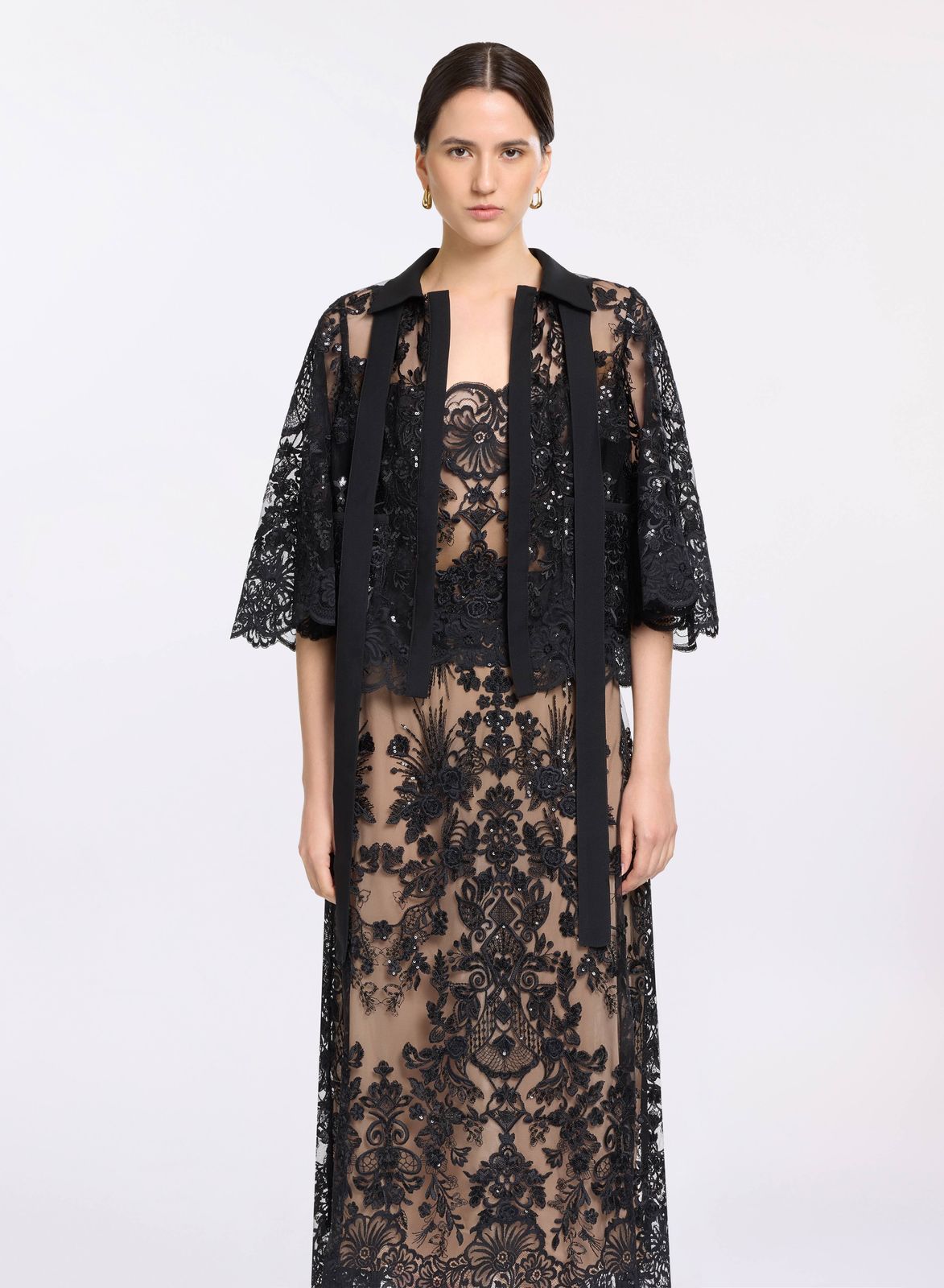 Sequin Embroidered Twin Set