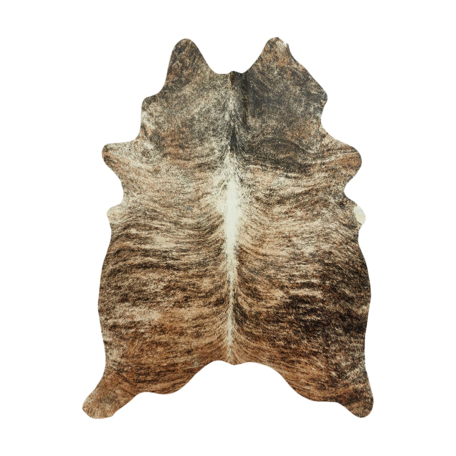 Cowhide Rug - Exotic Brown & White (190cm x 150cm)