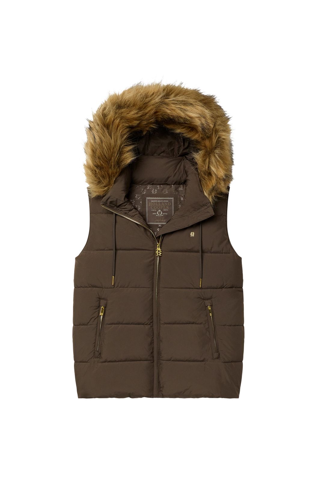 Ferncroft Hooded Gilet (olive Brown)