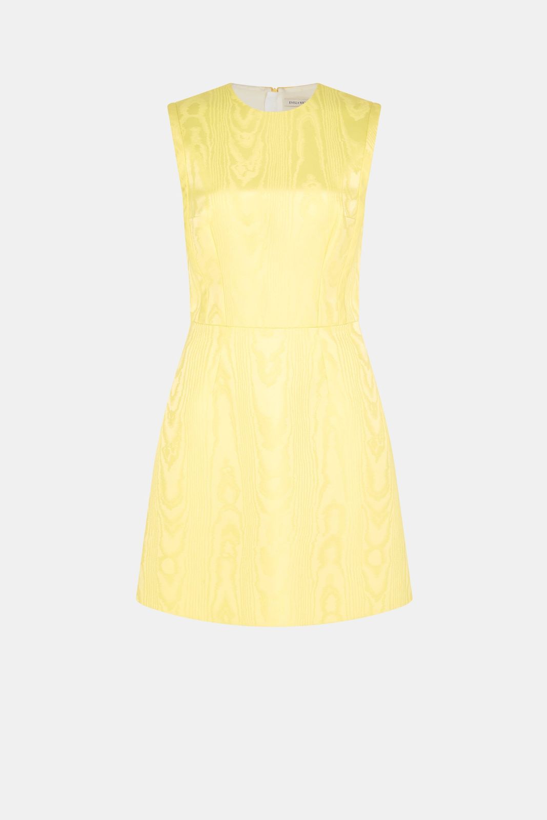 Neelam Dress In Lemon Moire Mikado
