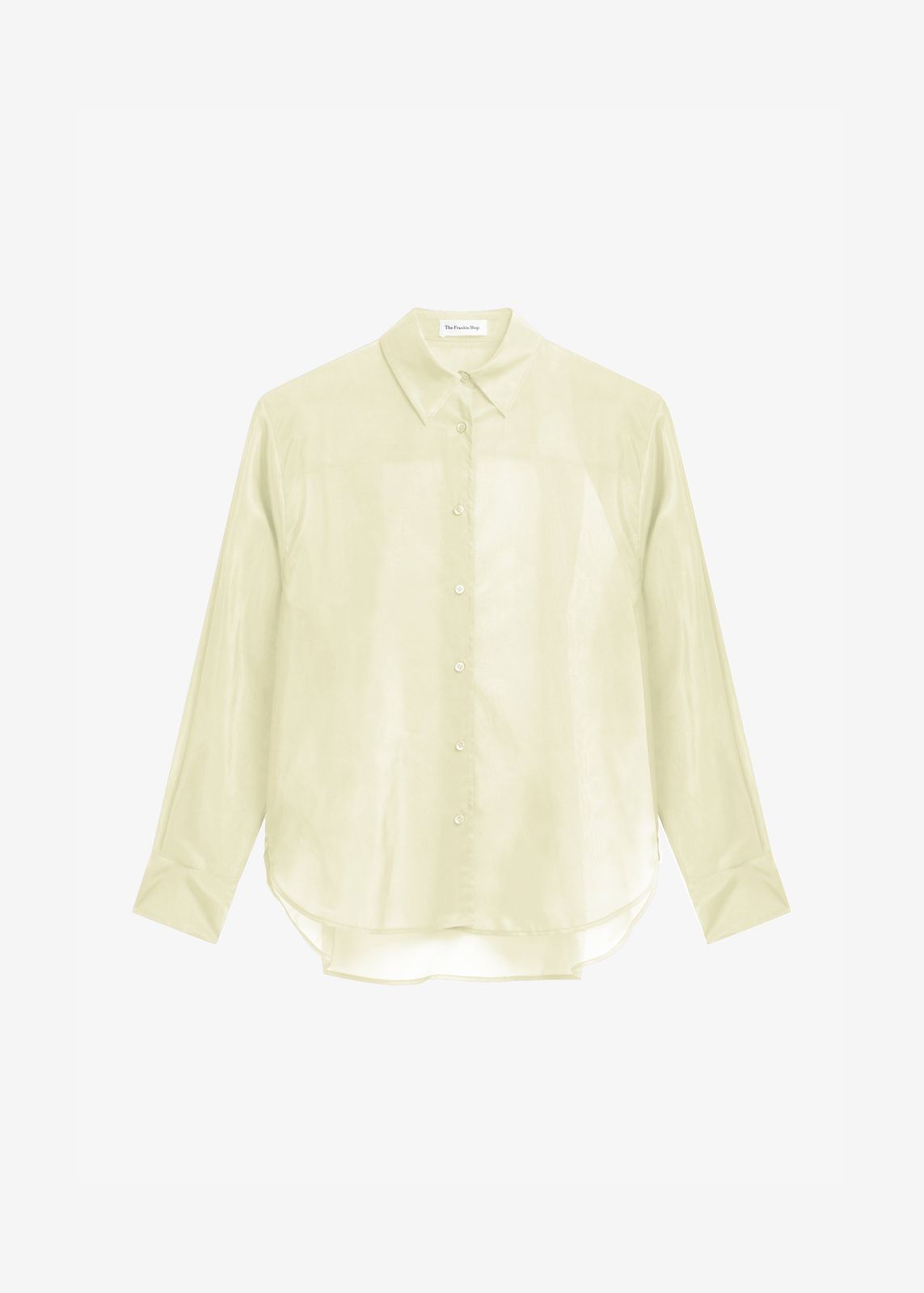 Peri Sheer Shirt - Pale Yellow