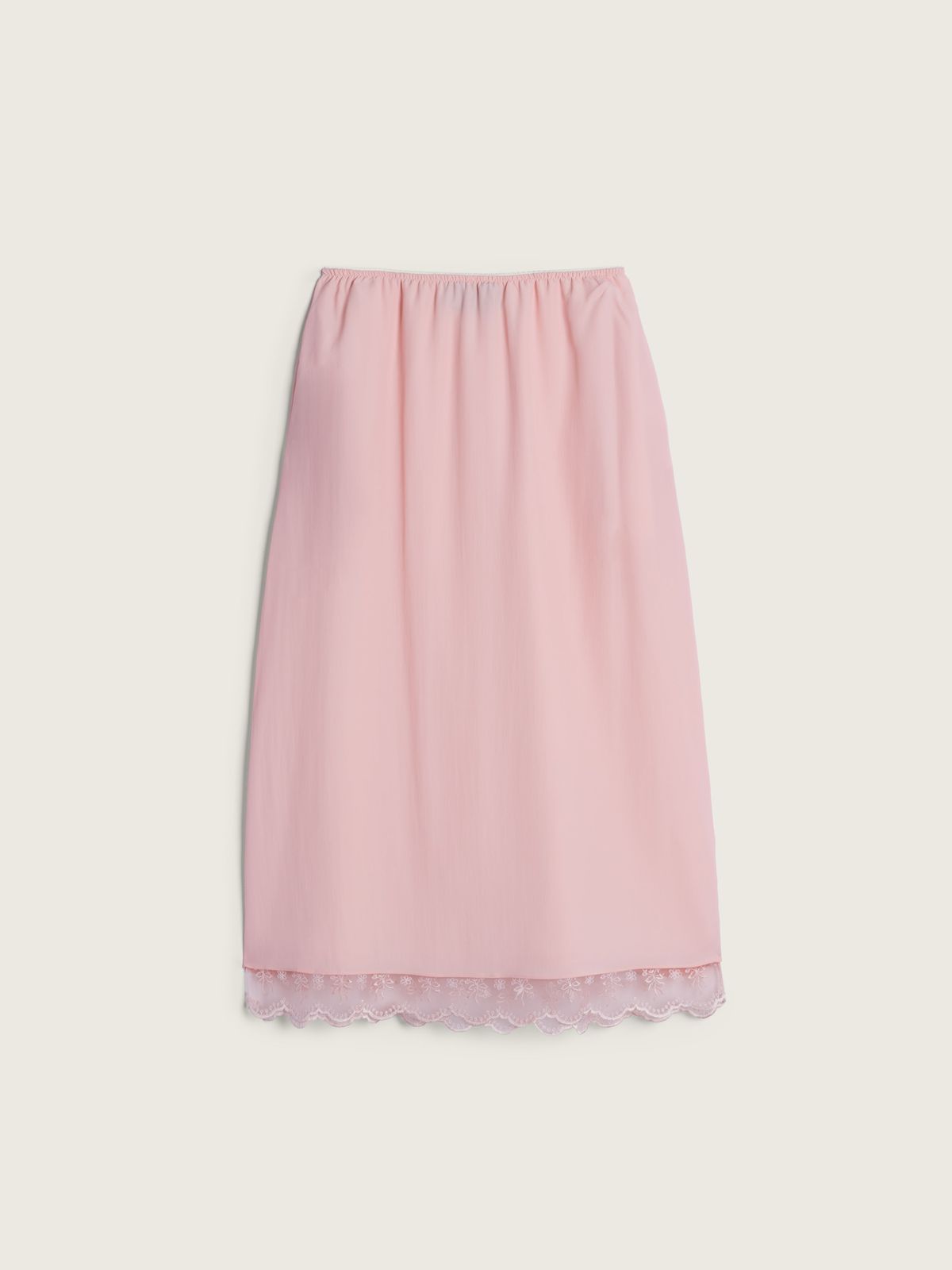 Lace Trim Negligee Skirt