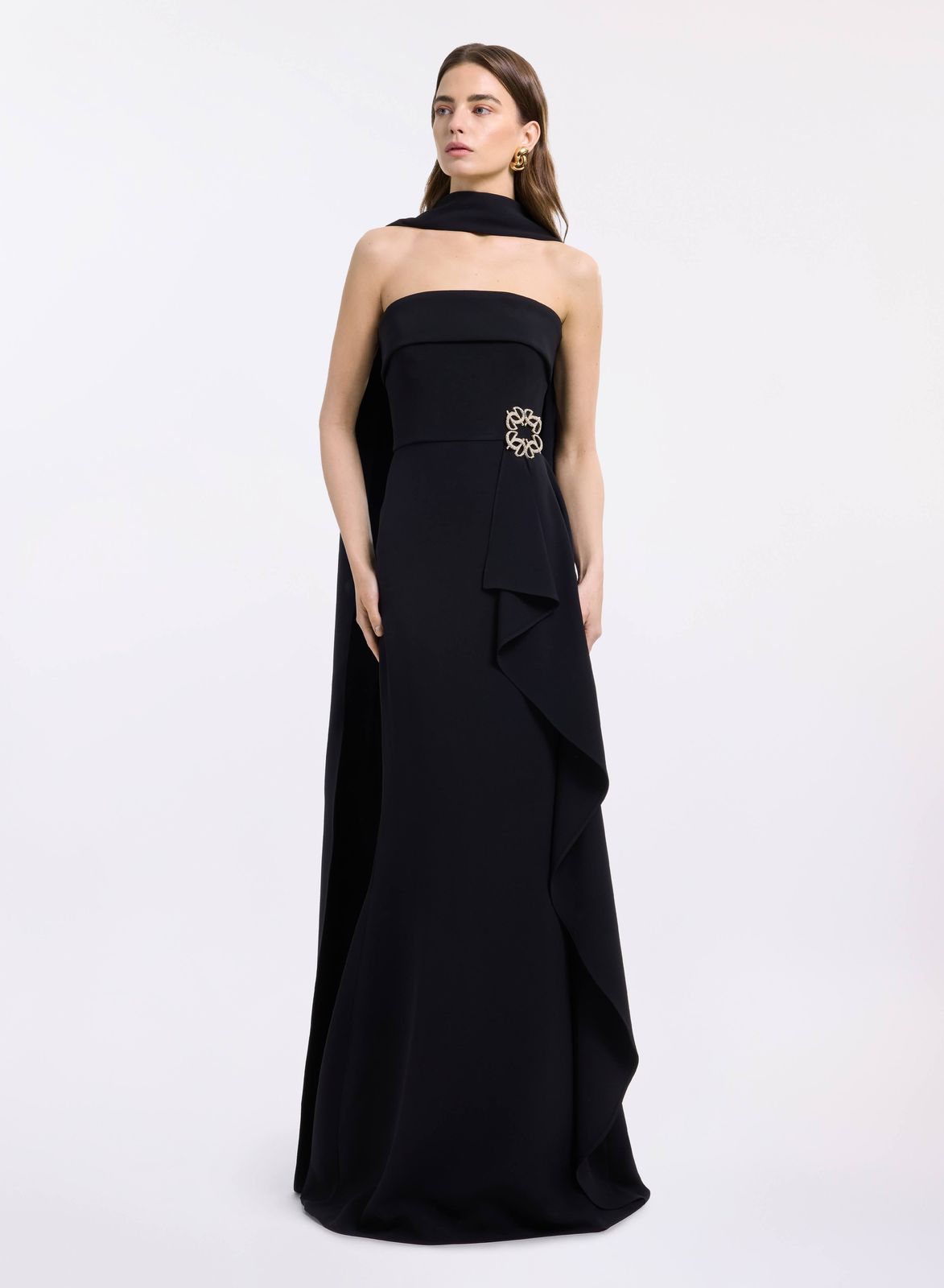 Strapless Cady Long Dress