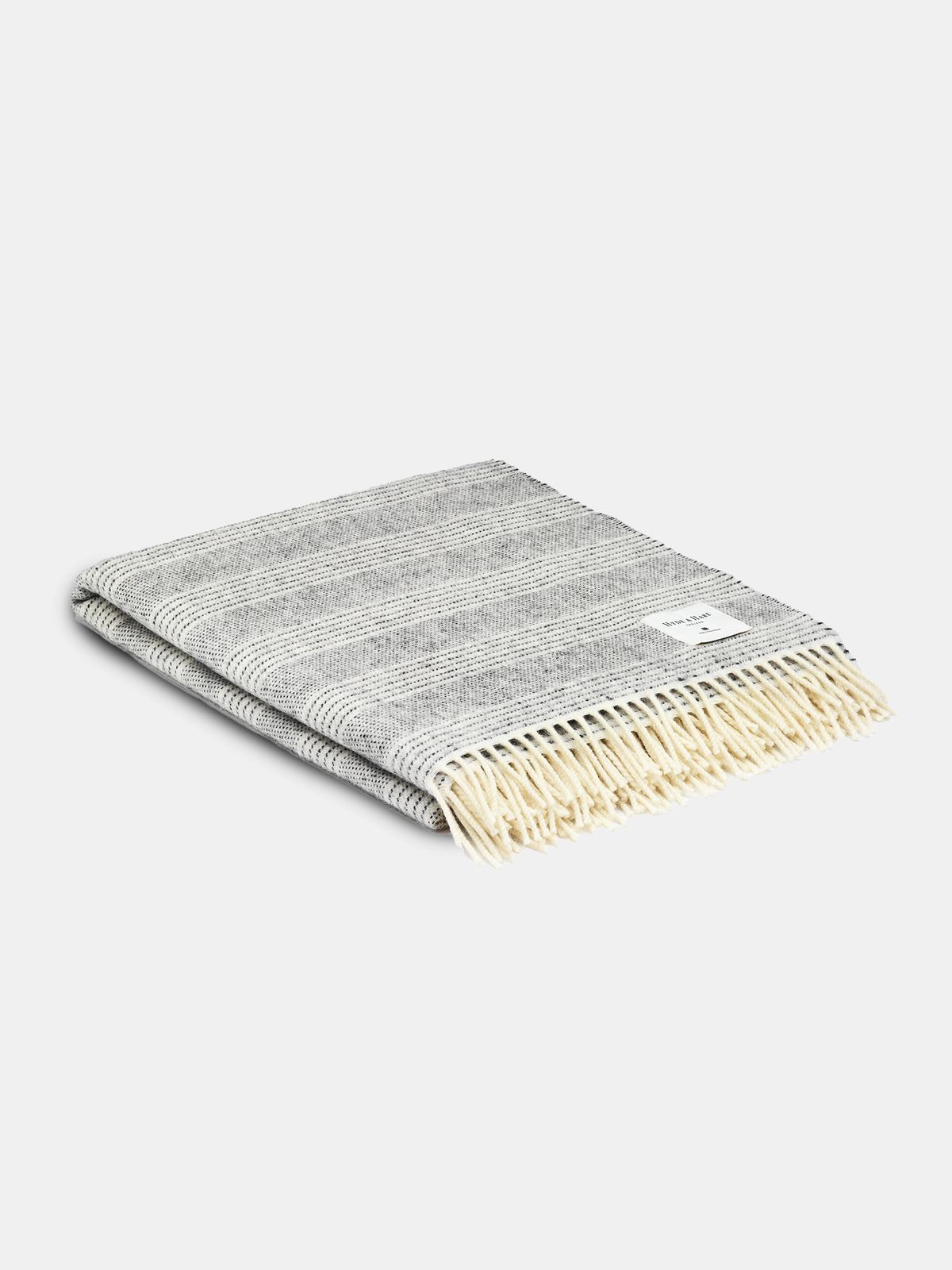The Glencoe Alpaca Throw - Natural Stripe