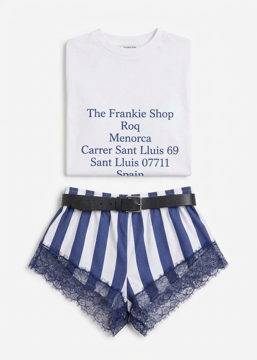 Milos Mini Boxer Shorts - Navy/white Stripe
