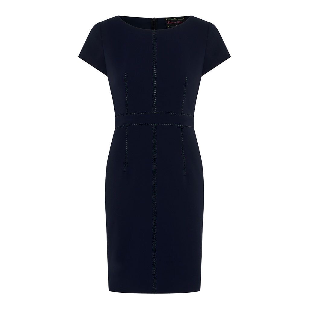 Navy Cassis Shift Dress
