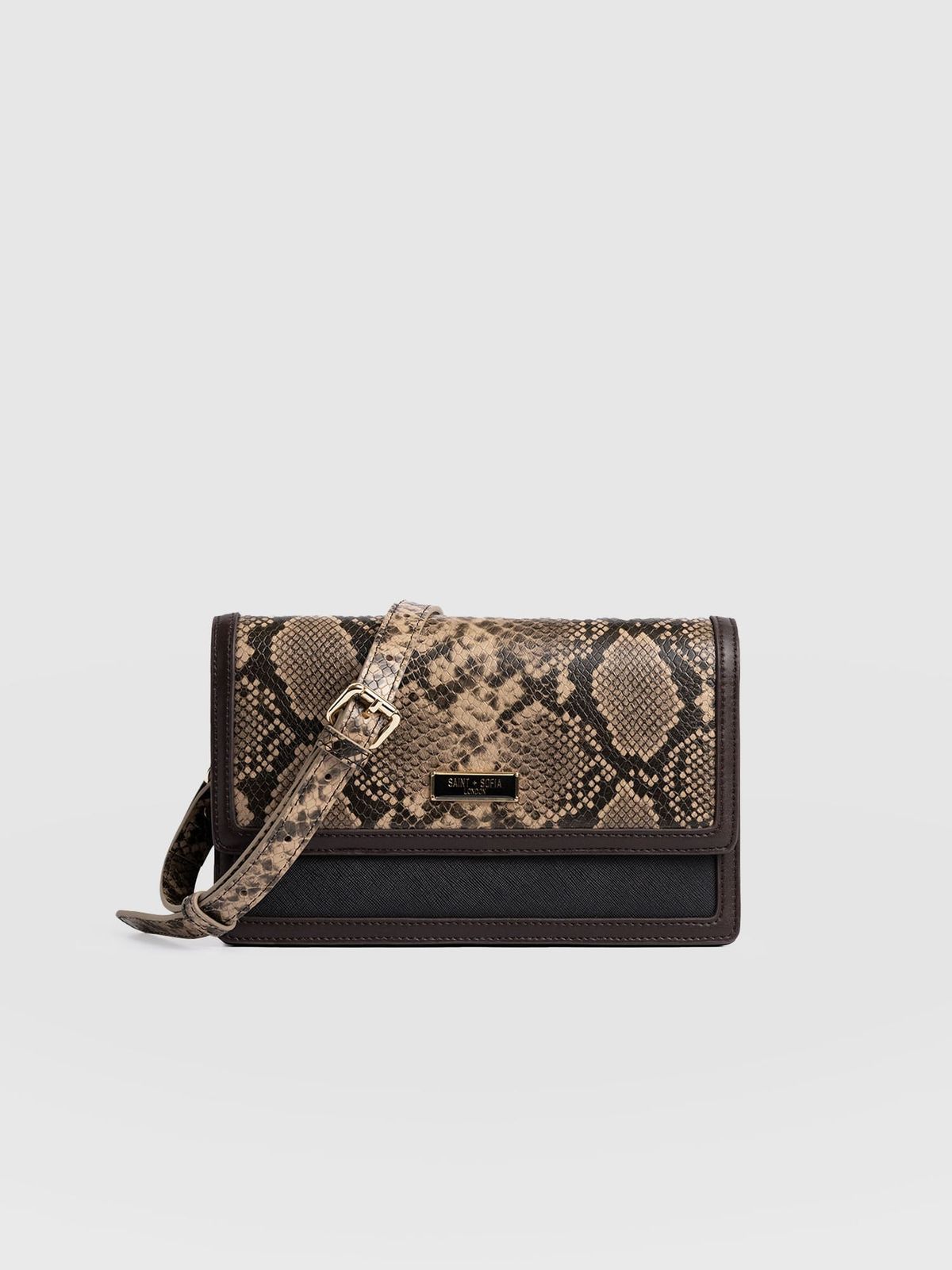 Rylee Cross Body Bag - Brown Snake