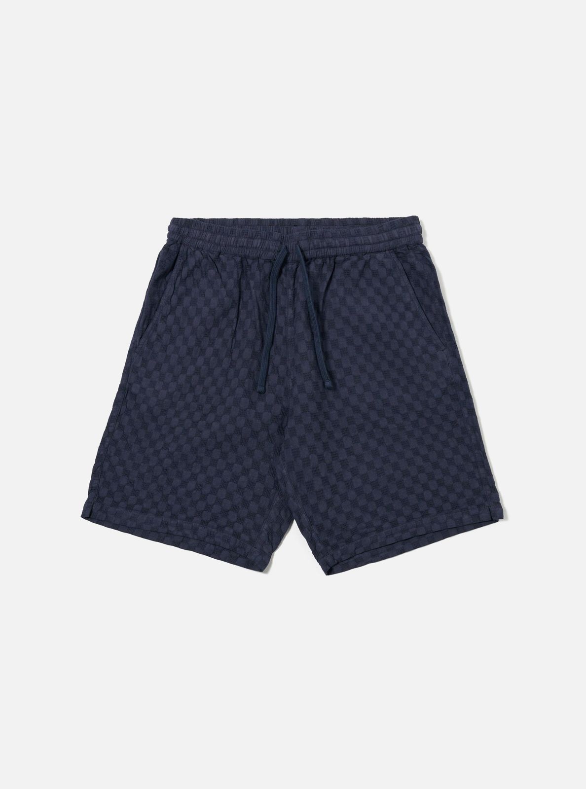 Navy Dot Waffle Simple Short