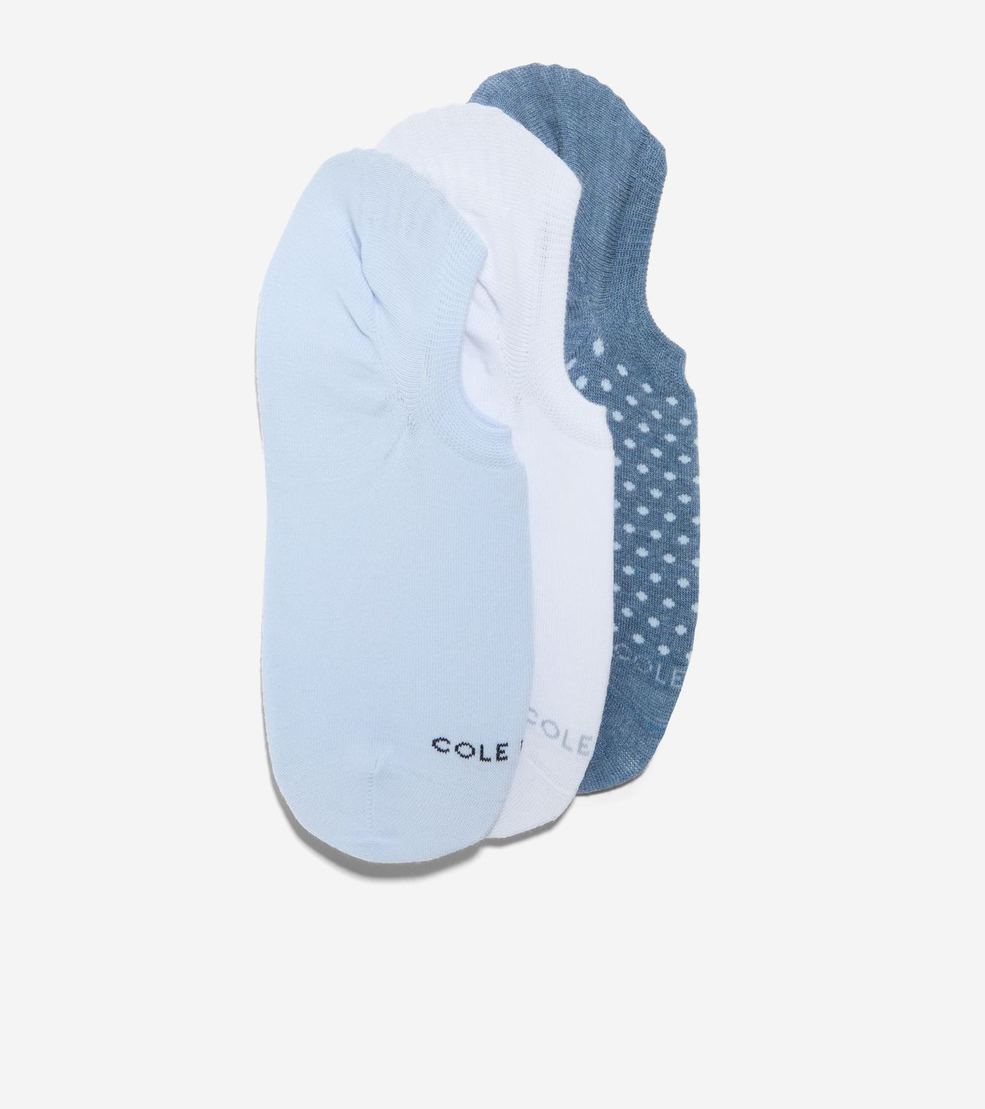 Women's 3-Pack Dot Trainer Liner Socks