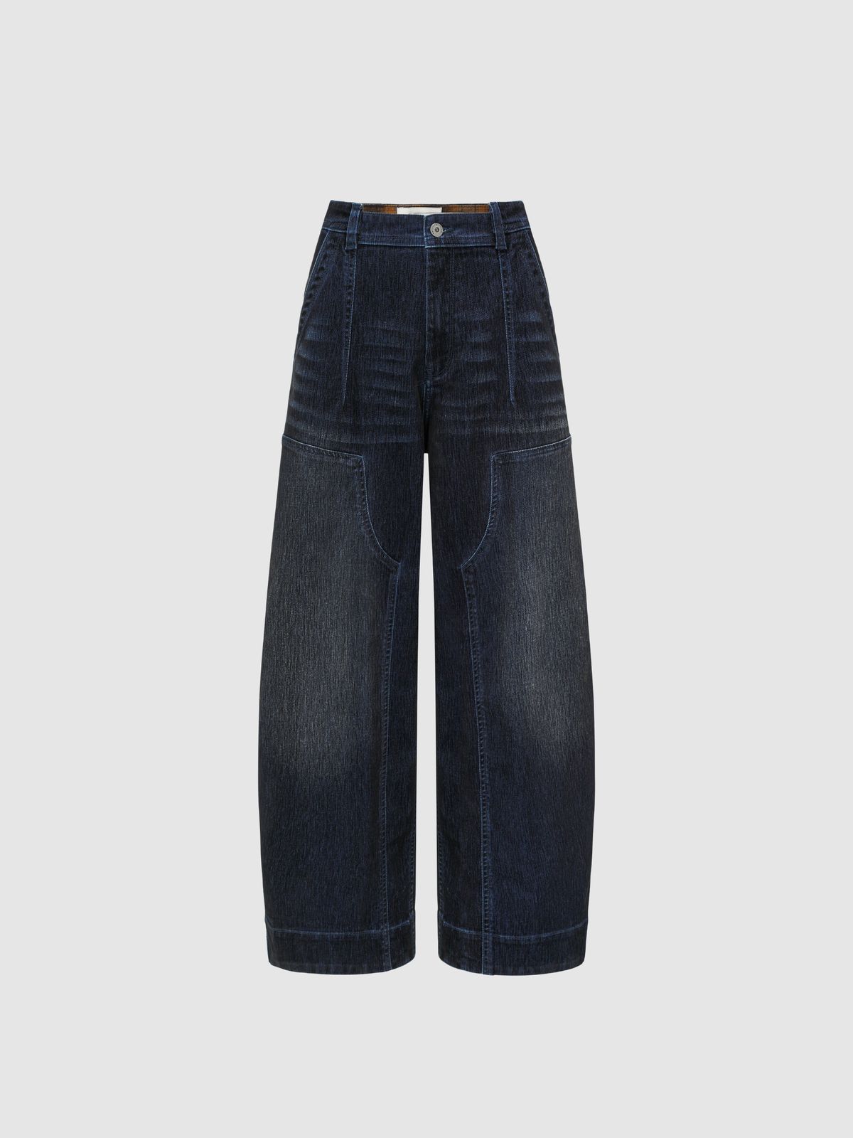 Navy Flocked Jeans