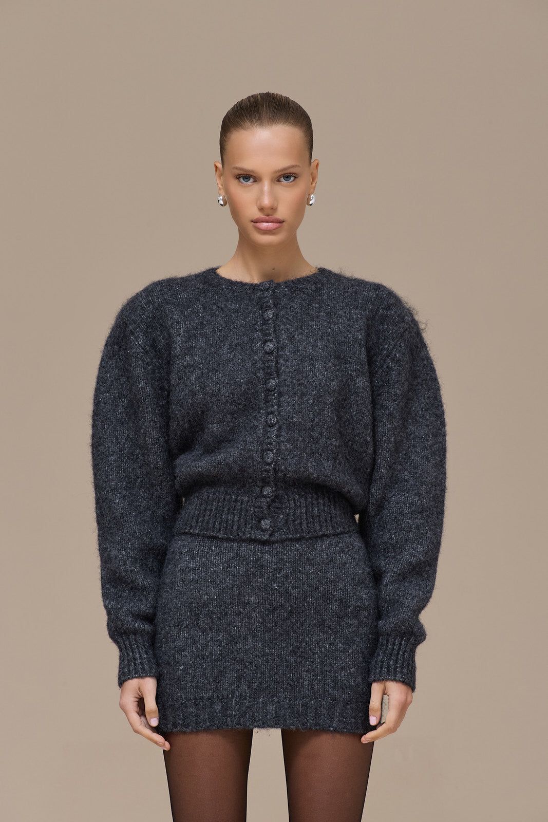 MISTY CARDIGAN | GREY SPARKLE