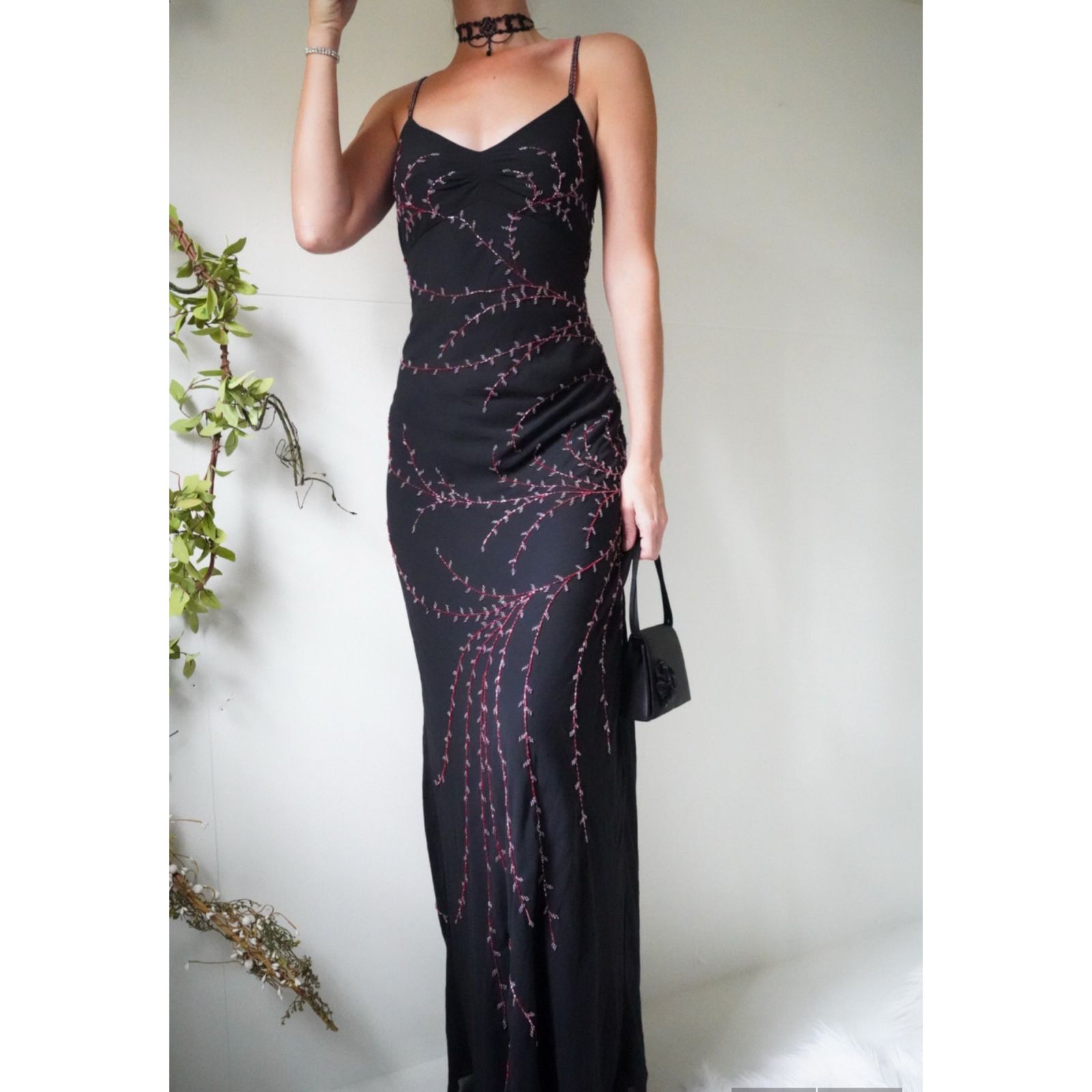 Beaded Vine Gown