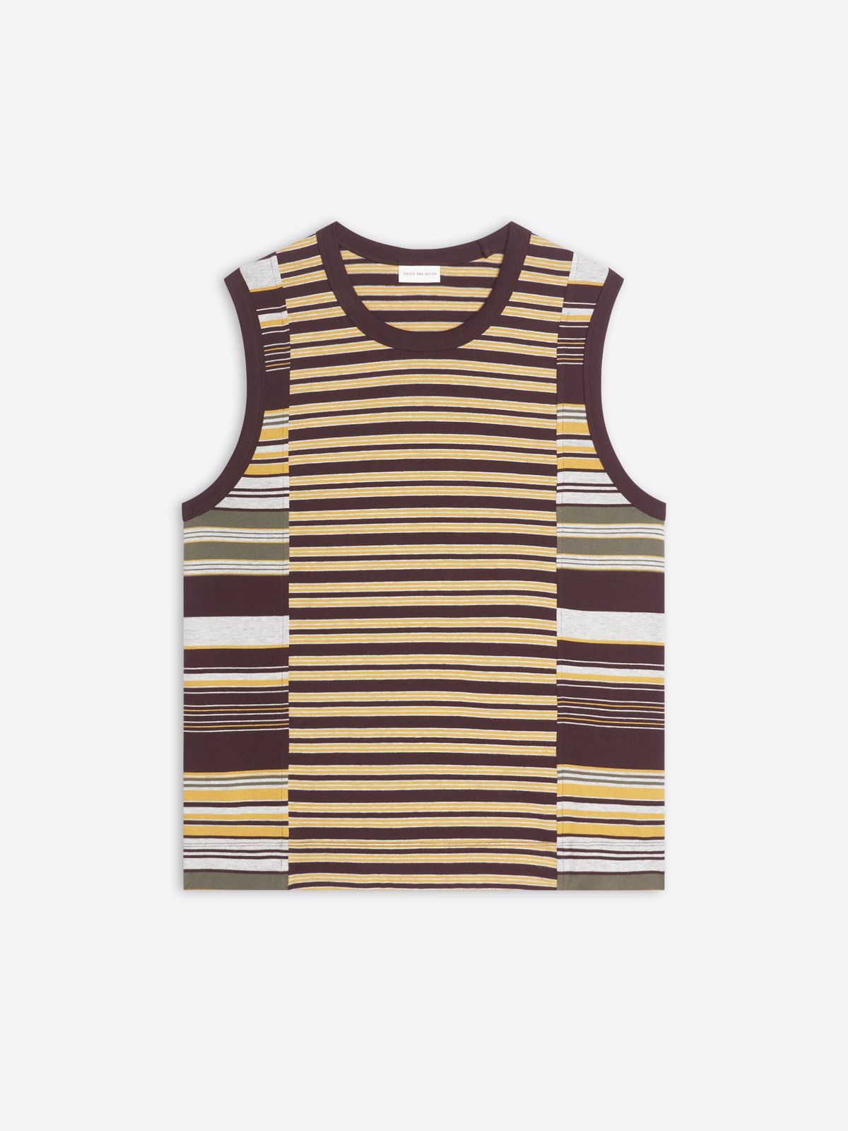 Striped cotton tank top