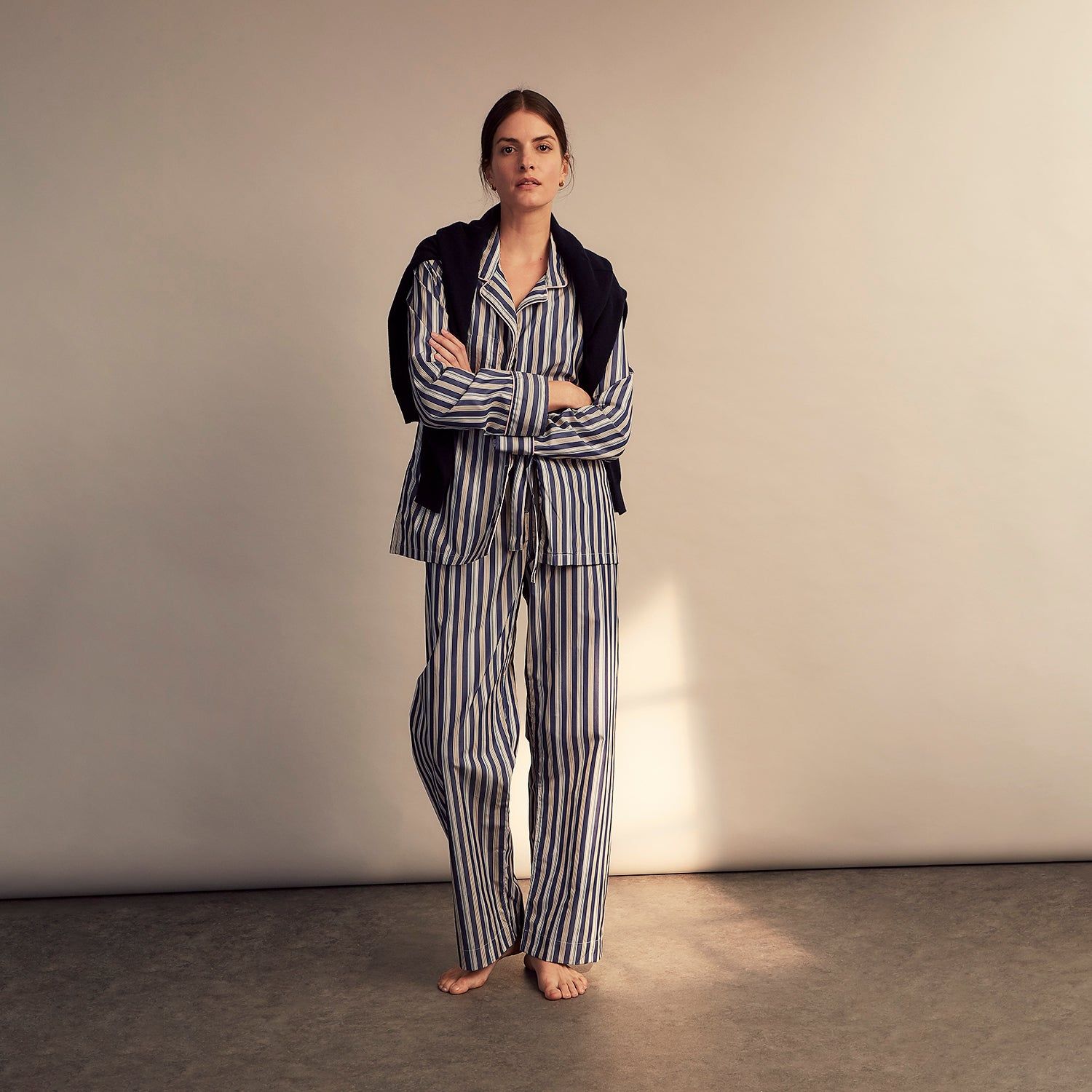 Blue Multi Stripe Harriet Women’s Pyjama Set