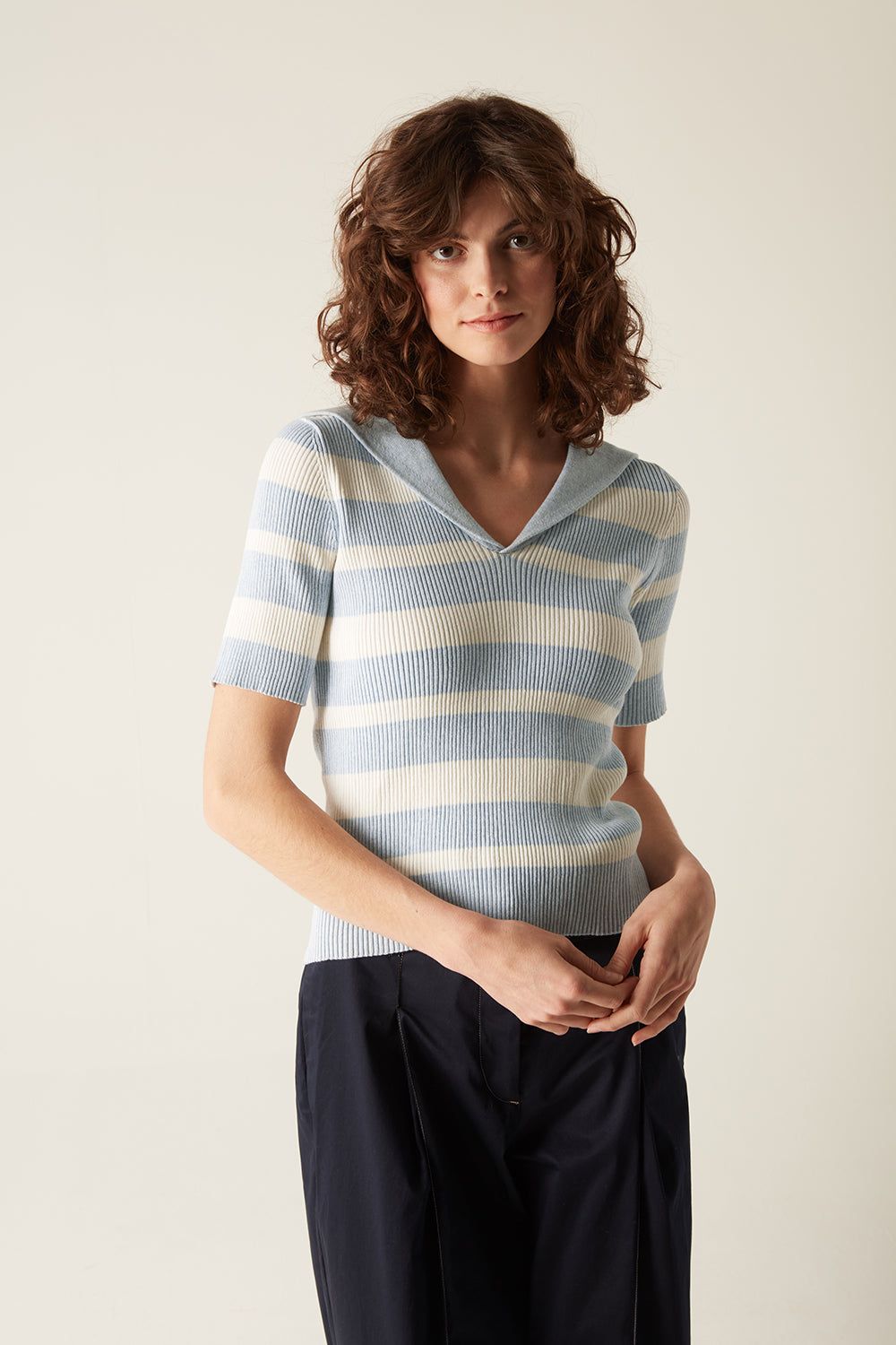 Lee | Short Sleeve Knit Organic Cotton | Blue