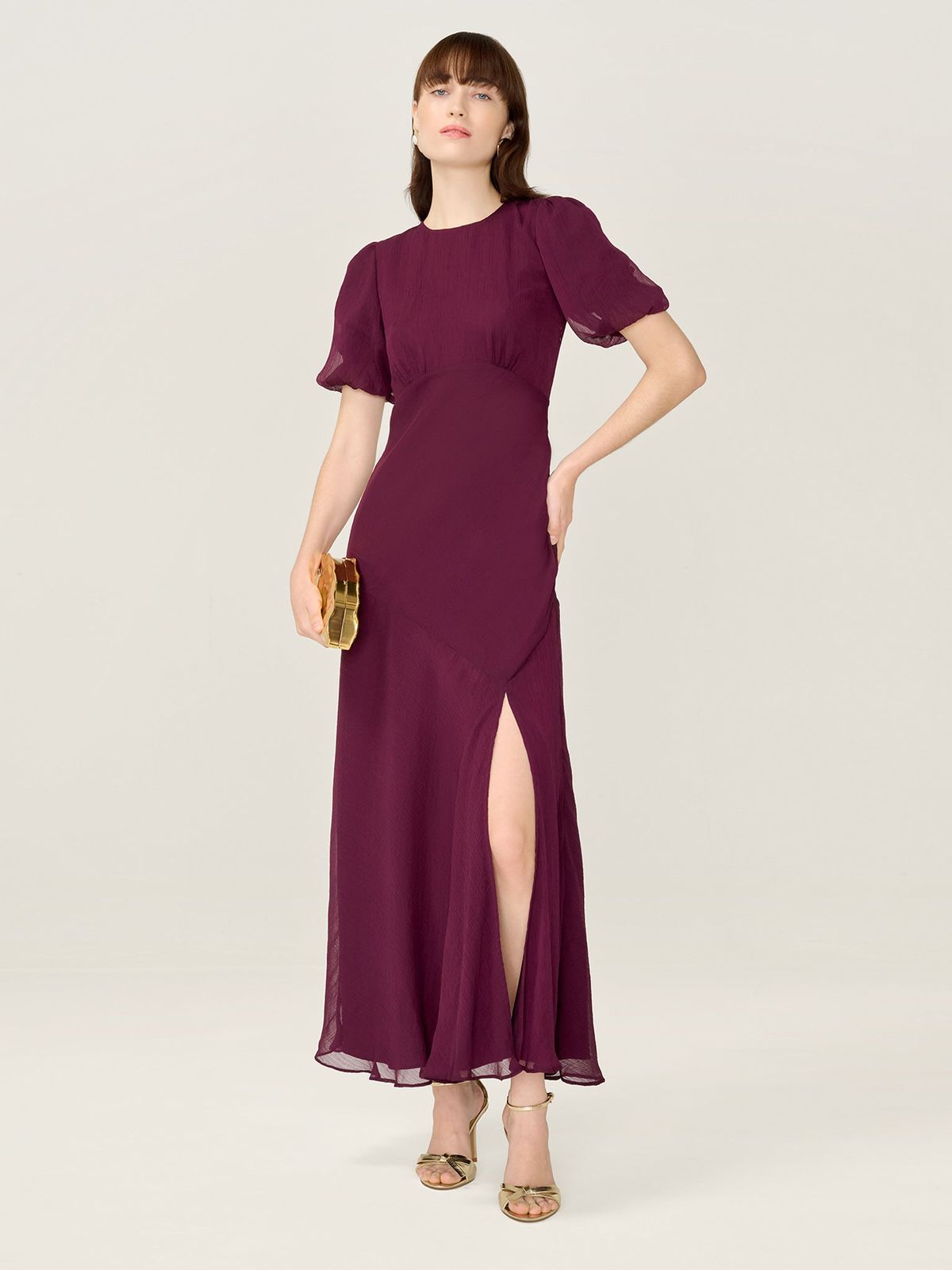 Nola Dress in Merlot