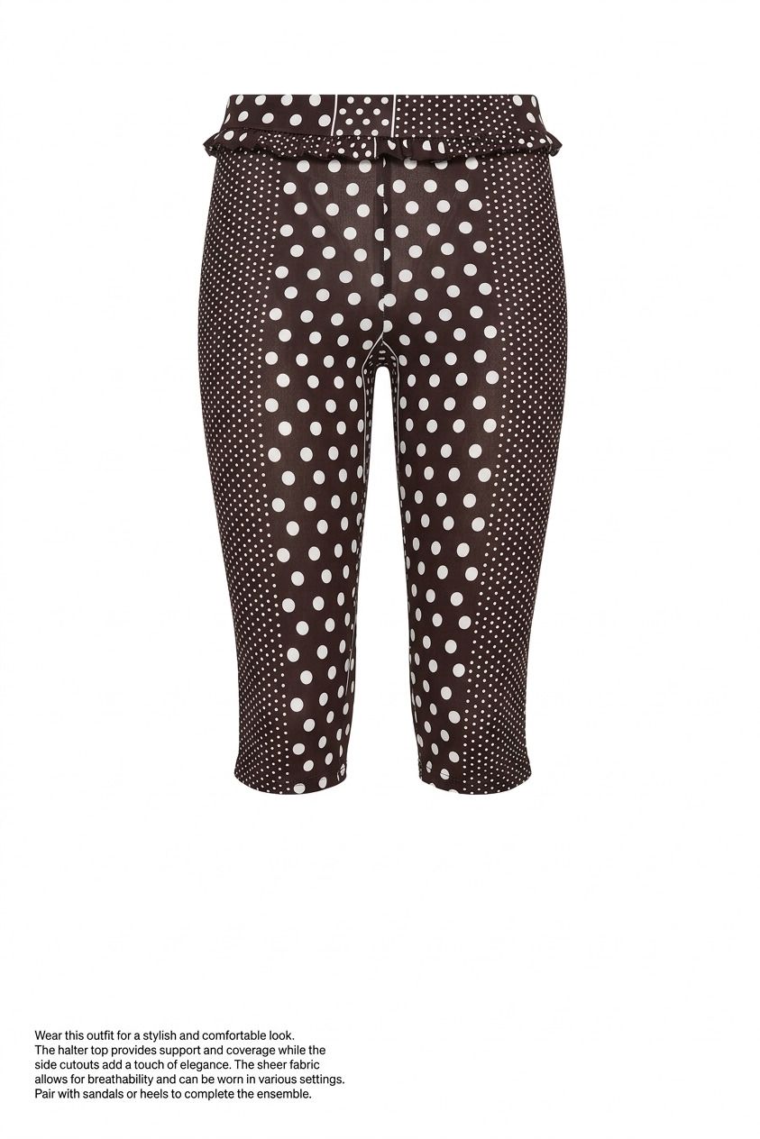 Cove Capri Pant - Spot Stripe Print