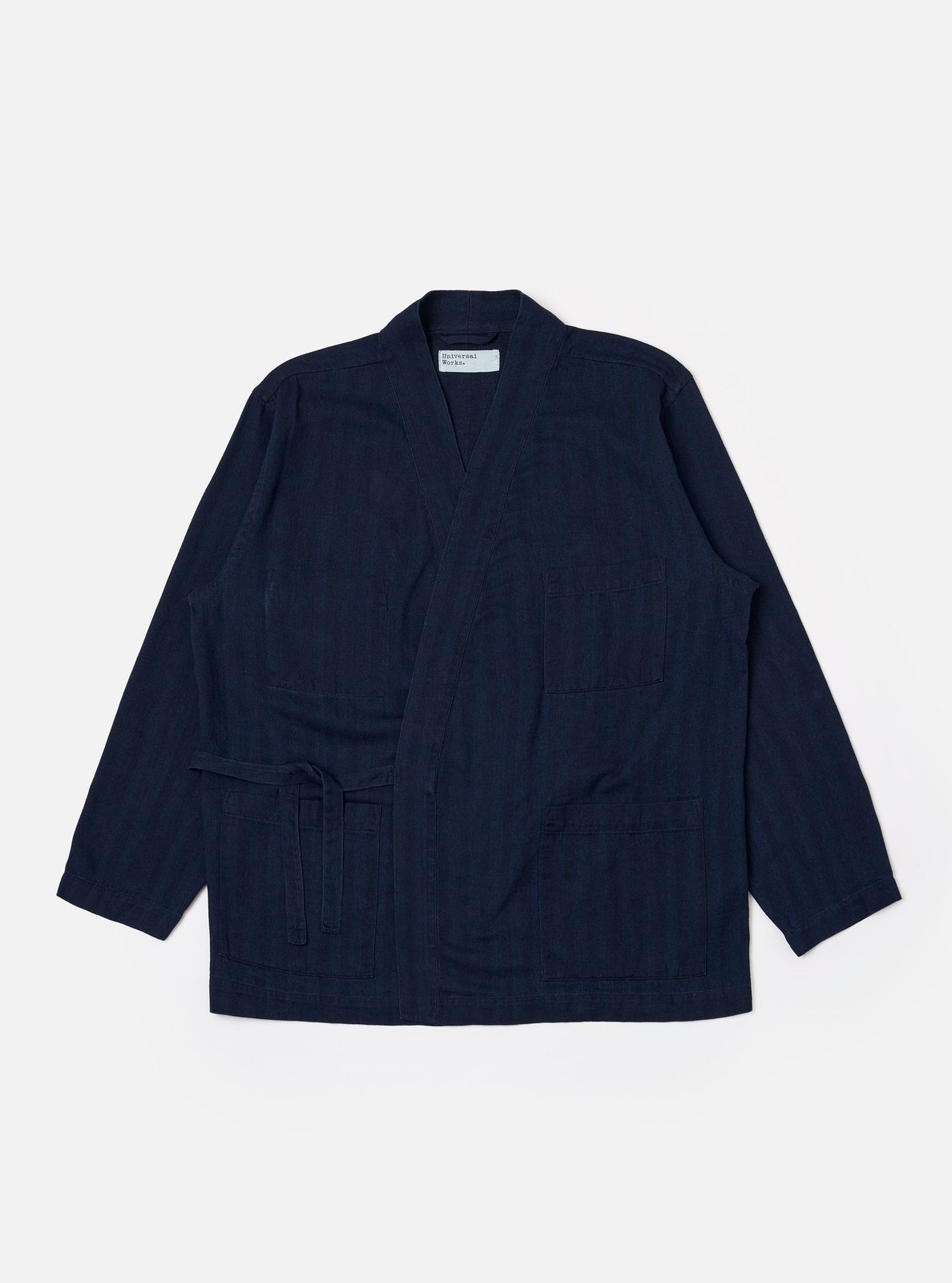 Indigo Recycled Herringbone Kyoto Work Jacket