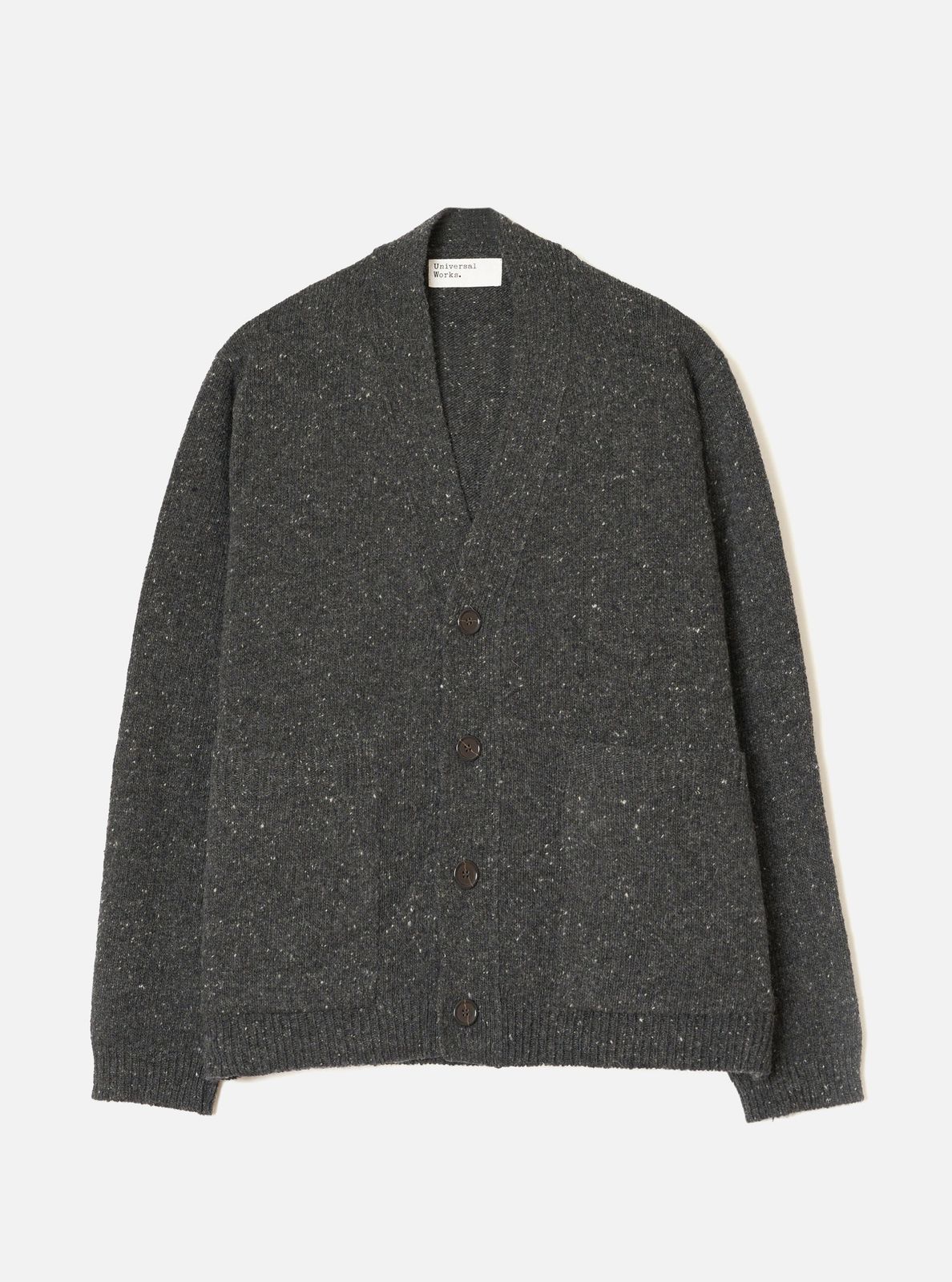 Black Wool Fleck Langdale Cardigan