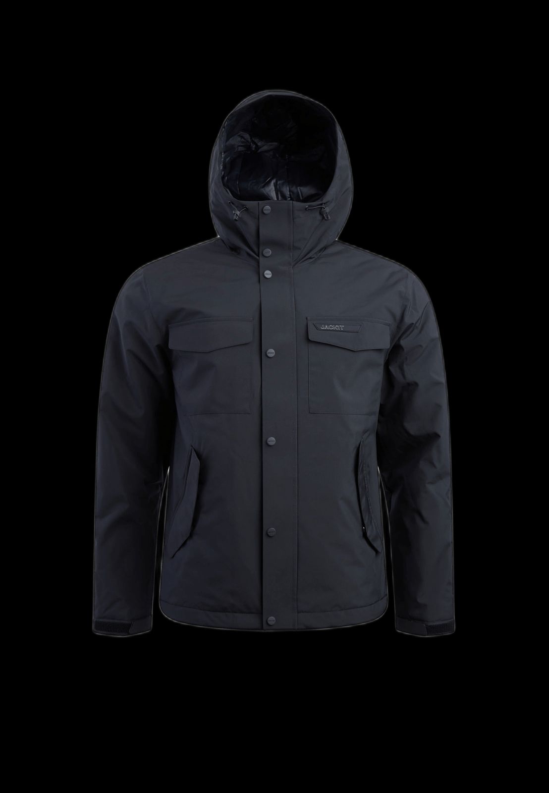 Thorium Hooded Jacket Black