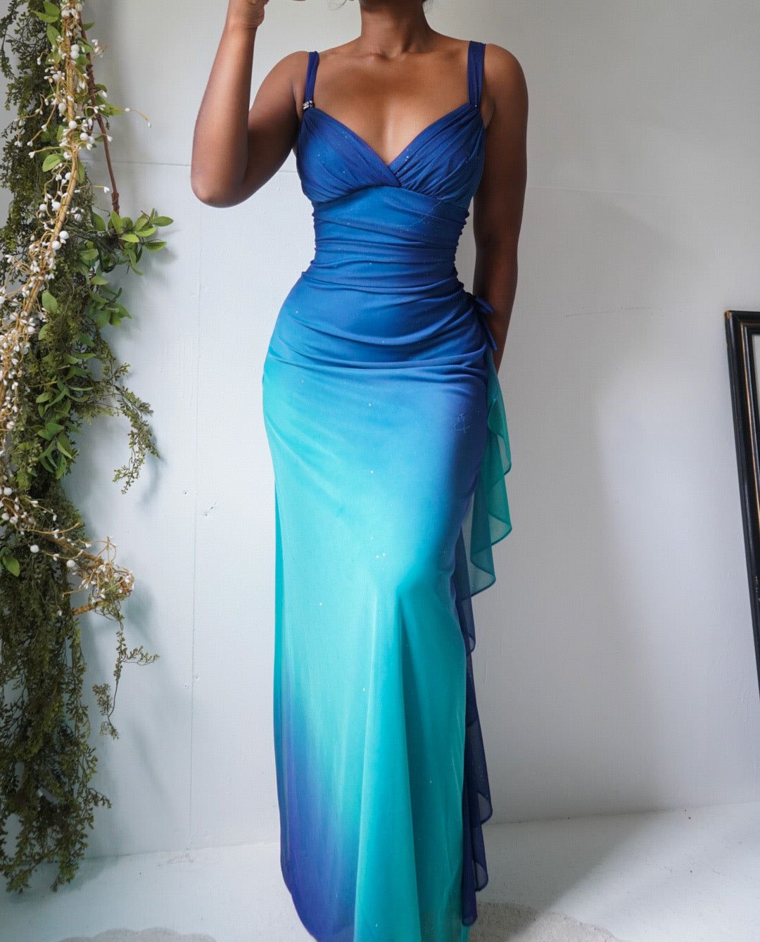 Y2K Gradient Sparkle Fairy Gown