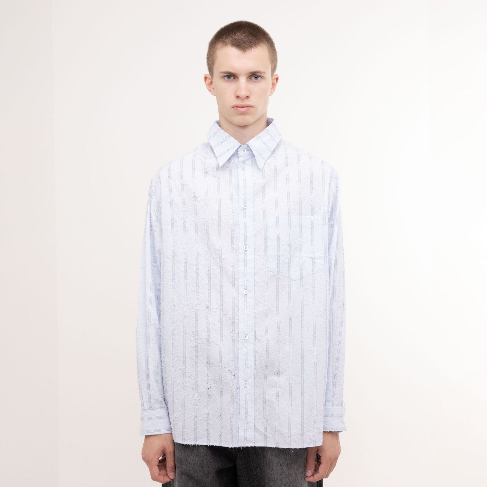 Chapel Shirt - Blue Pinstripe