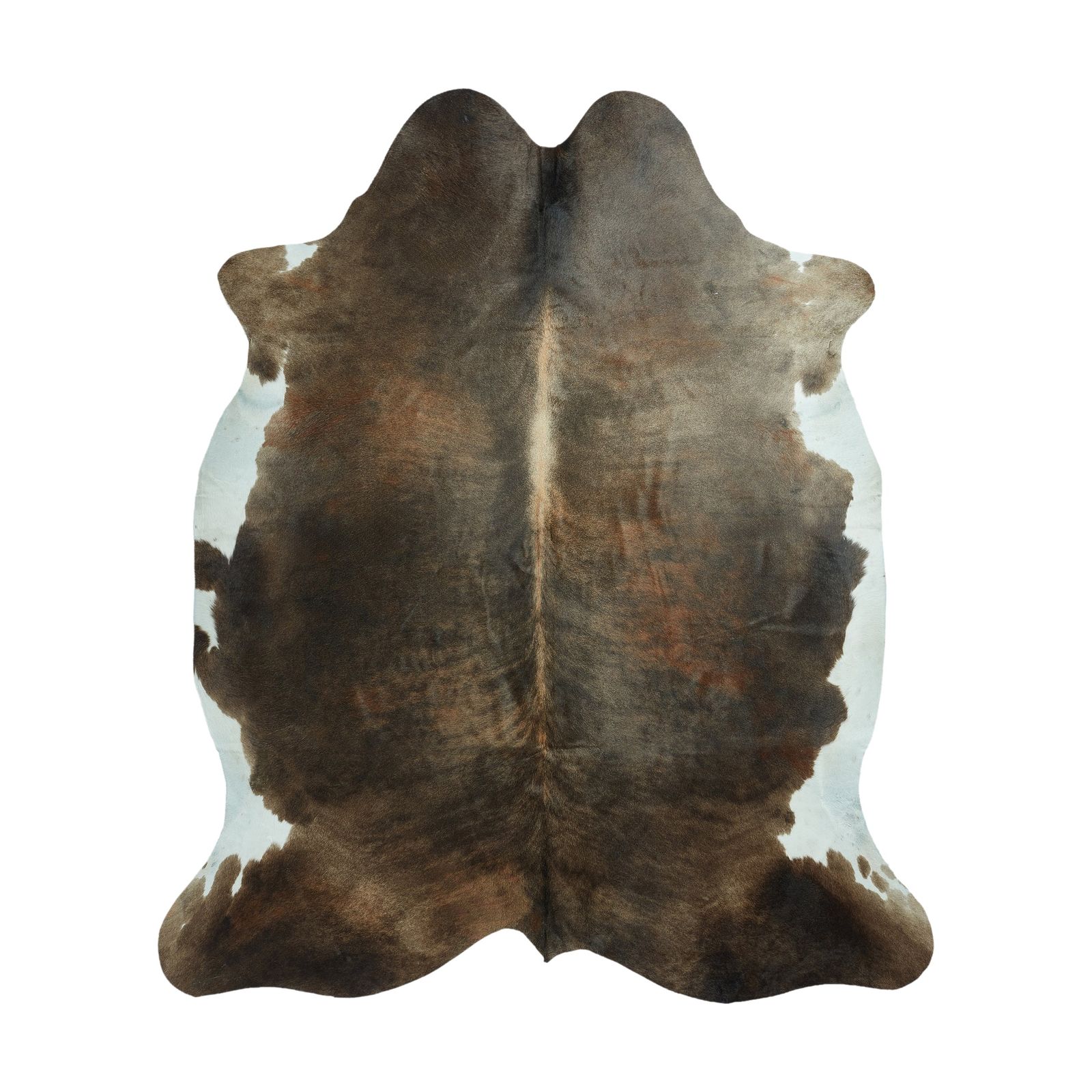 Cowhide Rug - Exotic Brown & White (230cm x 200cm)