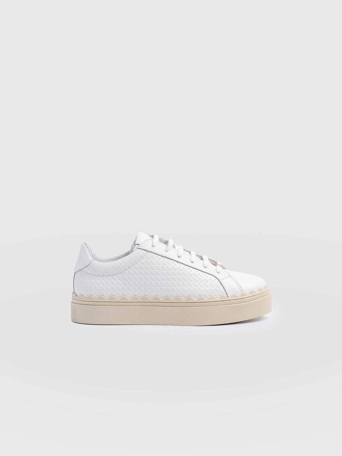 Brook Scallop Trainer - White