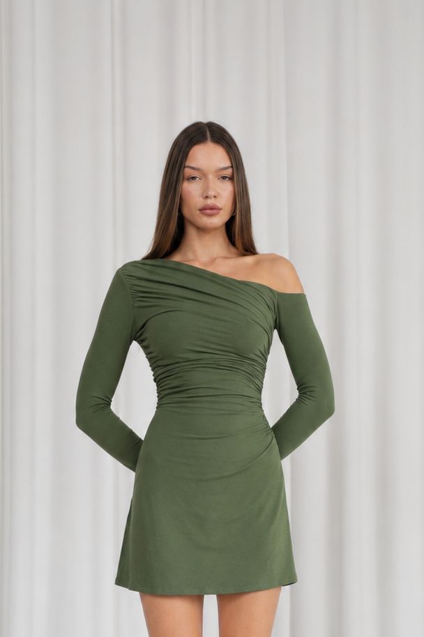 Luna Asymmetric Mini Dress