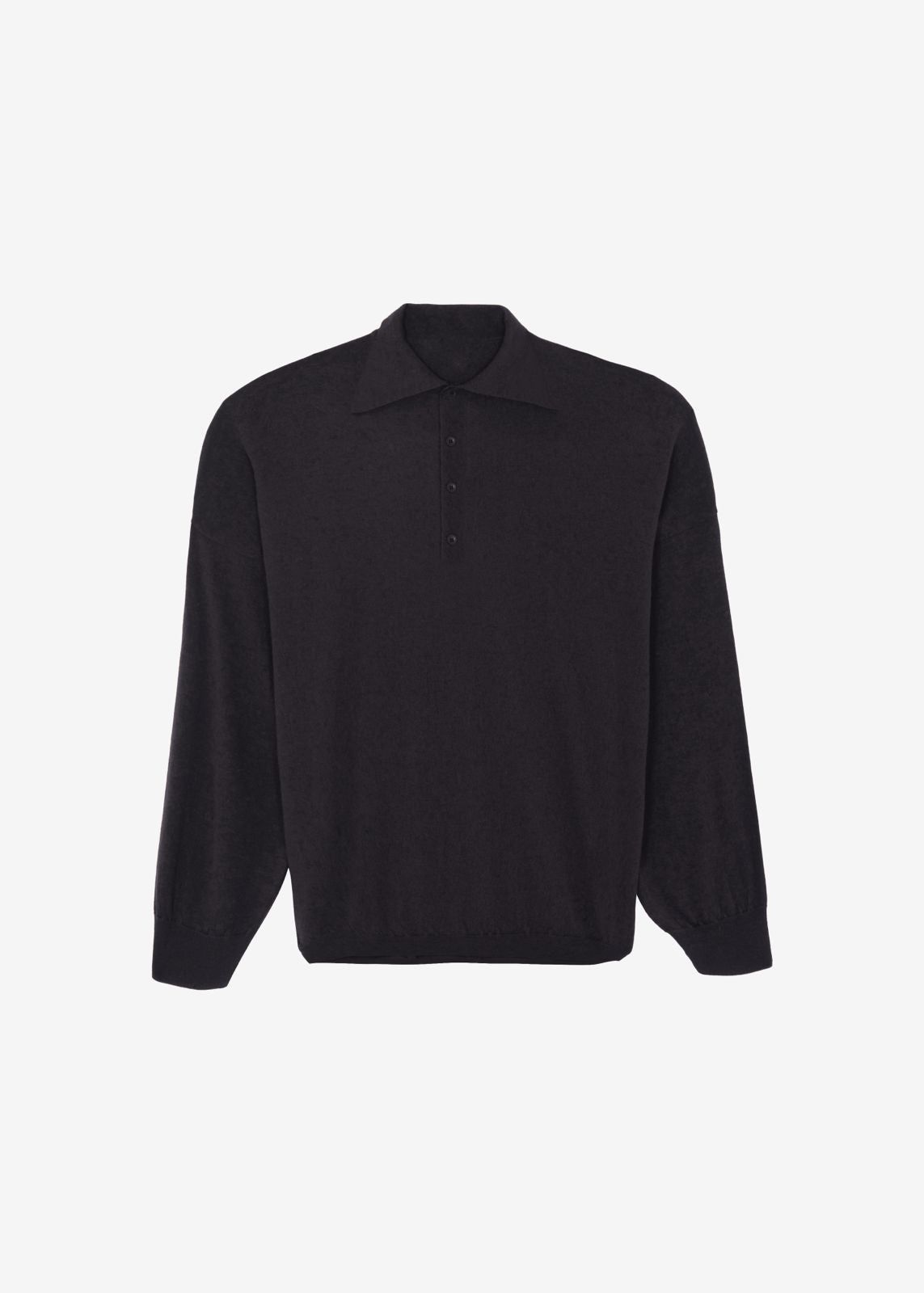 Croydon Padded Knit Polo - Black