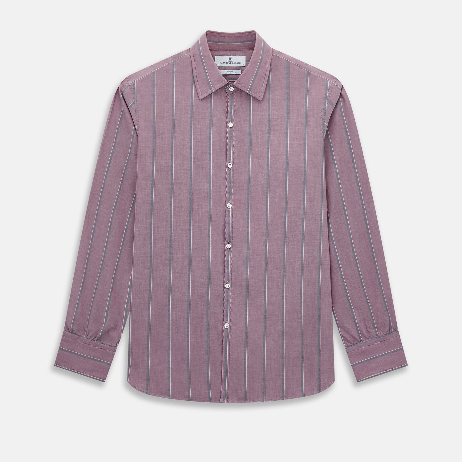 Cerise Red Track Stripe Westminster Shirt