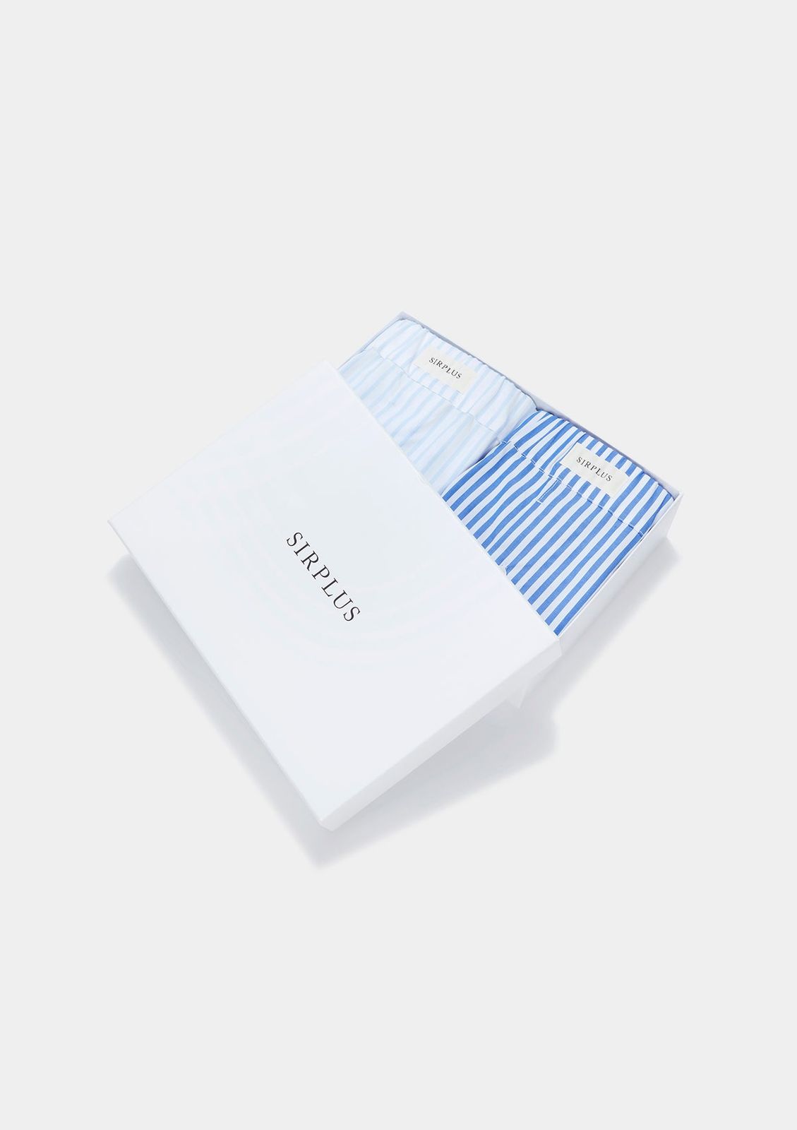 Blue Stripes Cotton Boxer Shorts Gift Box