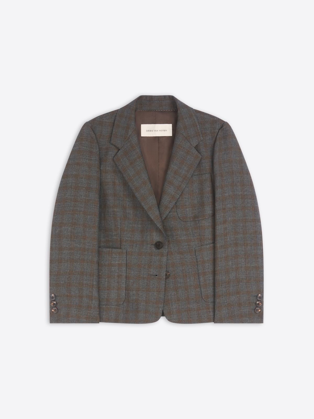 Cropped wool blazer